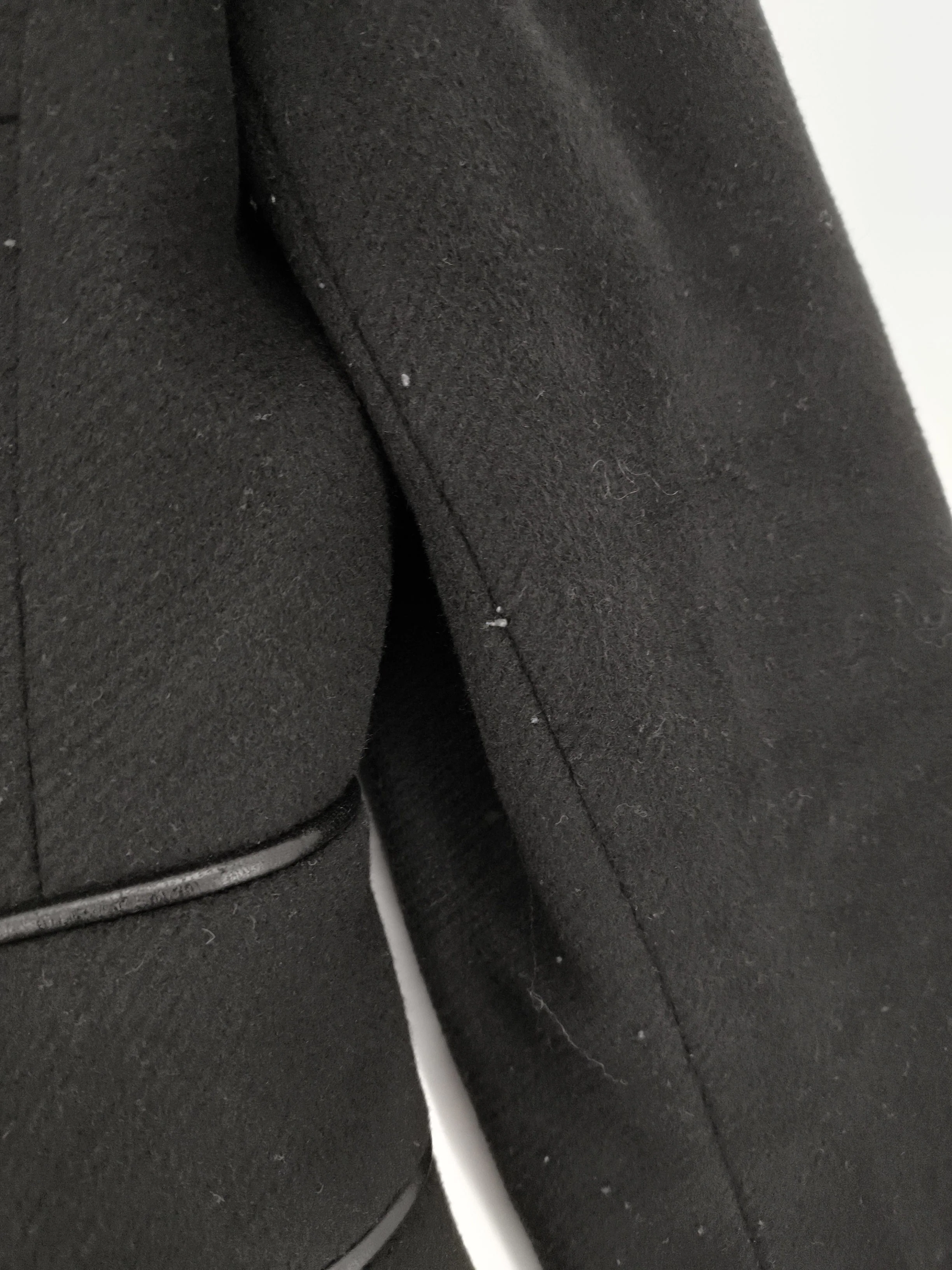 Hugo Boss Women's Coat UK 8 Black Wool with Polyamide, Cashmere Overcoat - Image 5