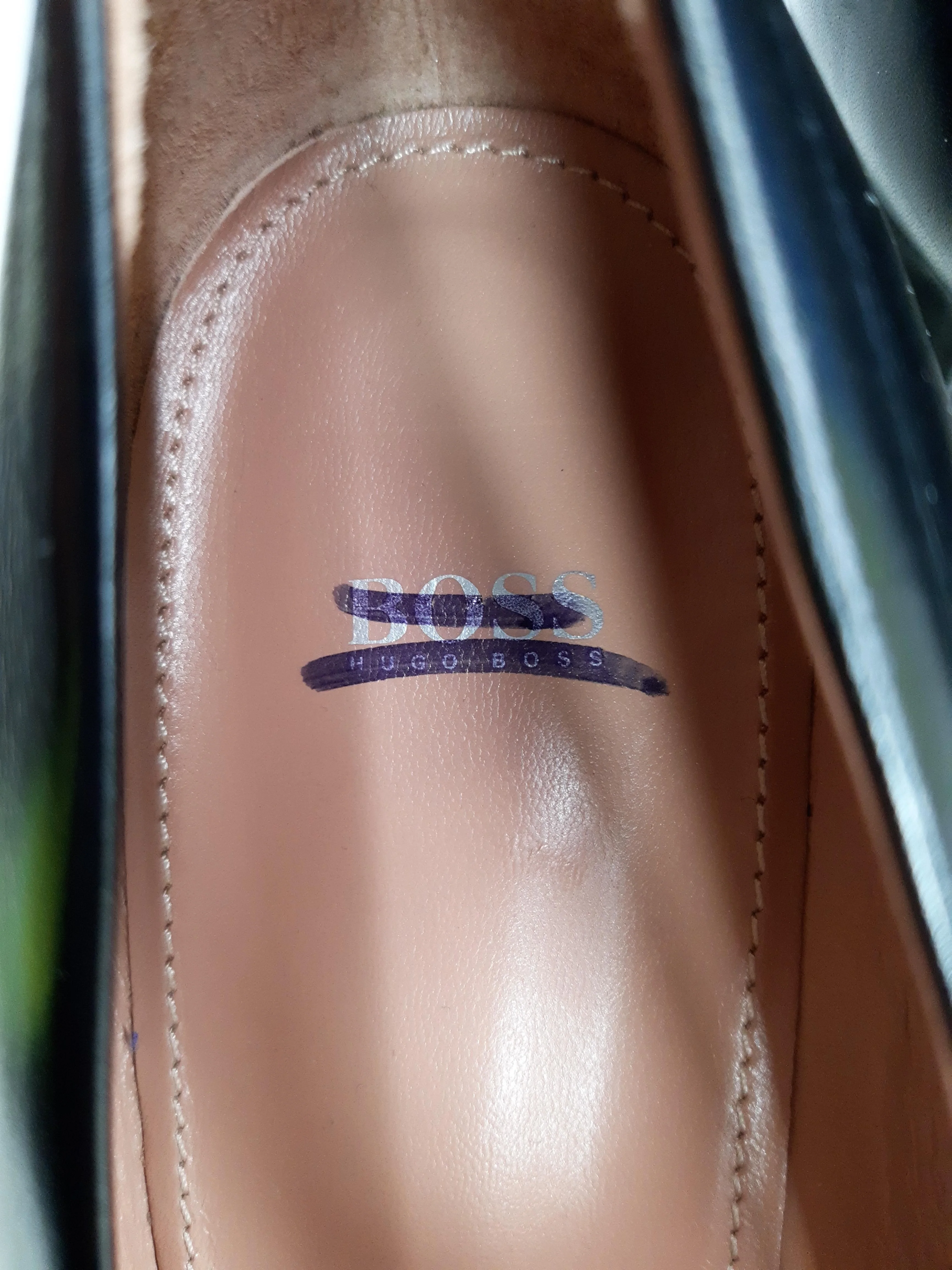 Hugo Boss Women's Heels UK 6 Black 100% Leather Court - Image 8