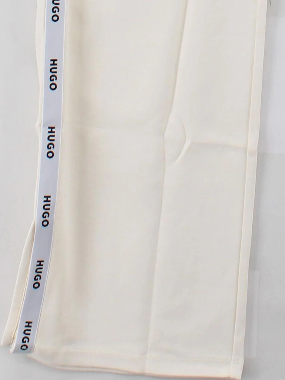 Hugo Boss Women's Sports Bottoms L Cream 100% Cotton Sweatpants - Image 4
