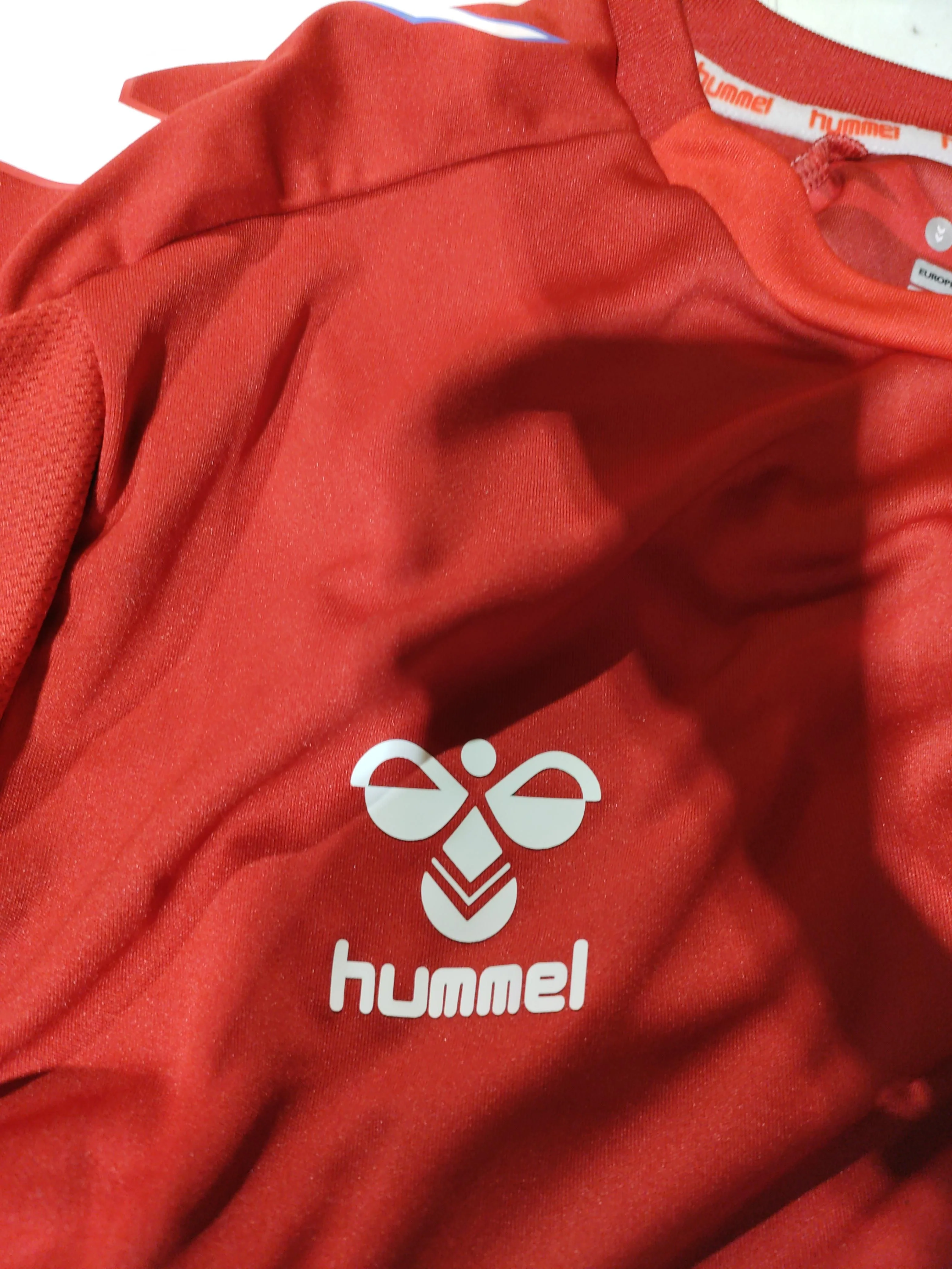 Hummel Men's T-Shirt XL Red Graphic 100% Polyester Round Neck Basic - Image 5