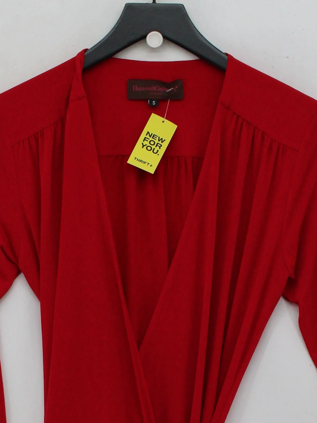Hunters and Gatherers Wrap Mini Dress S in Red - Image 3