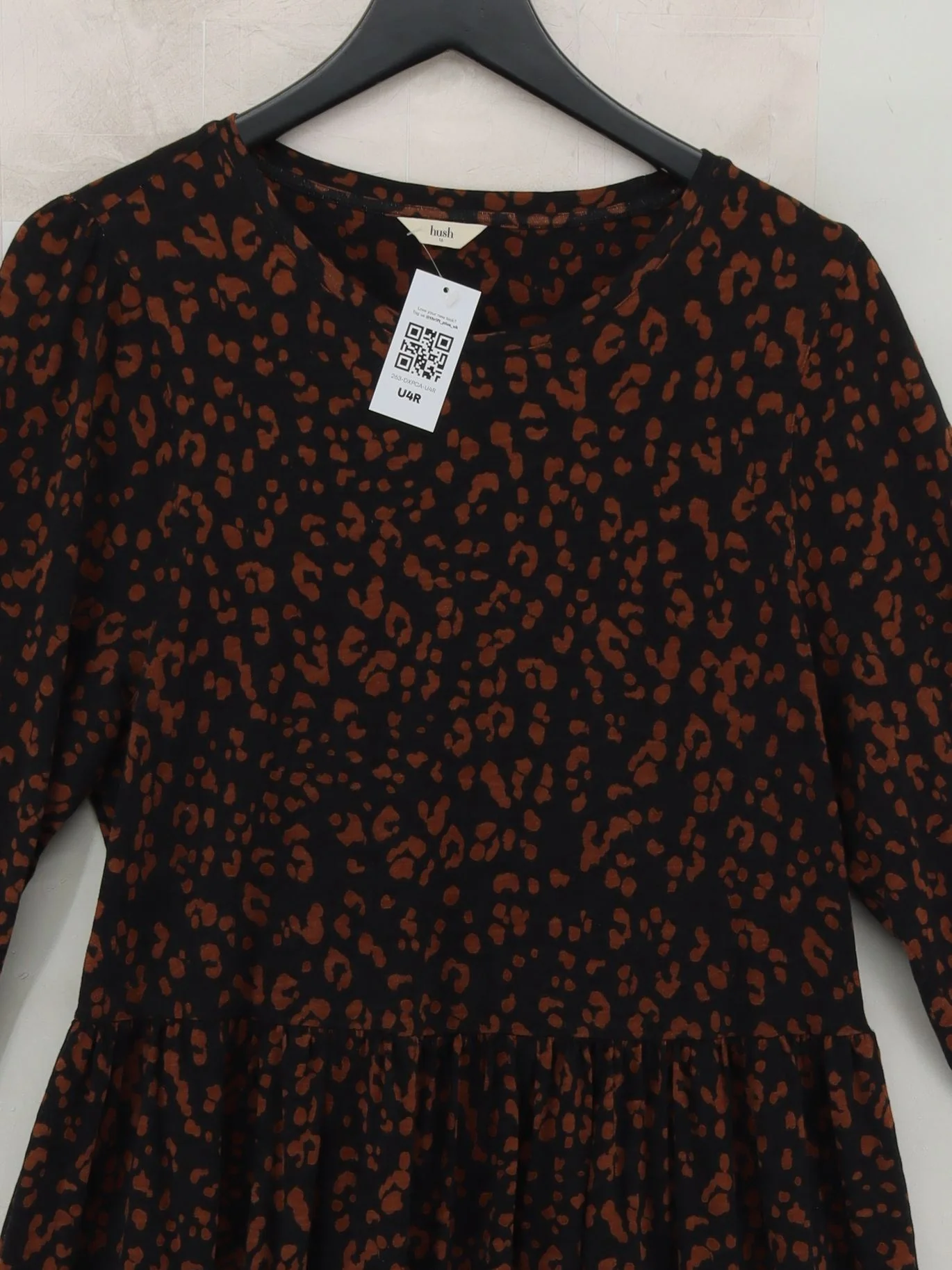 Hush A-Line Midi Dress UK16 in Black - Image 3