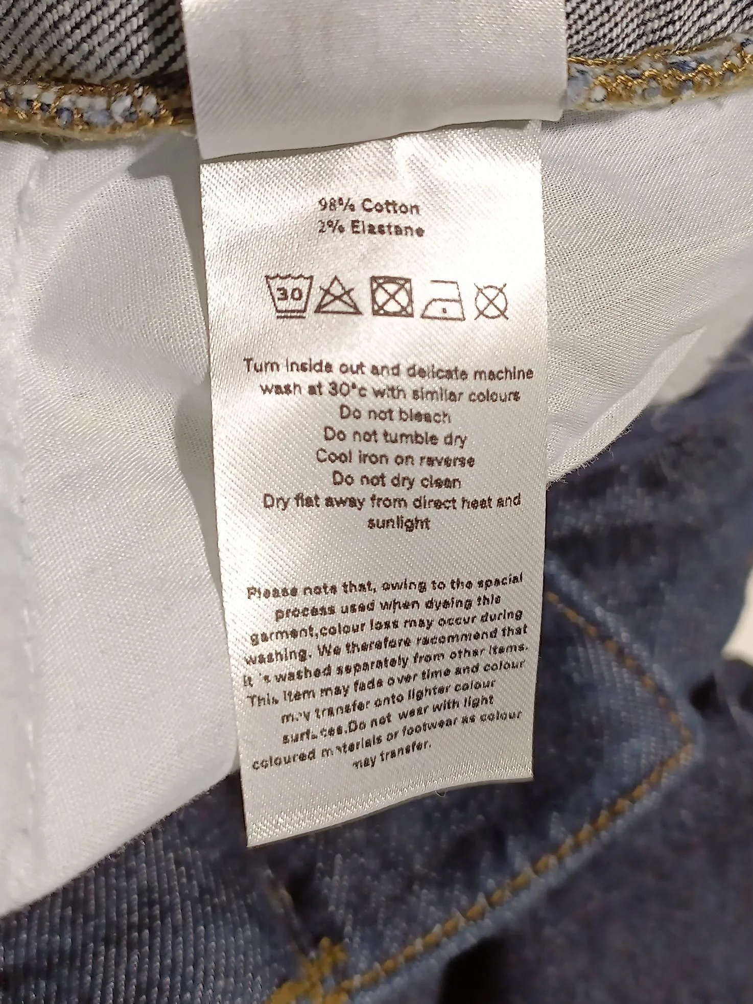 Hush Men's Jeans XXL Blue Cotton with Elastane Wide-Leg - Image 7