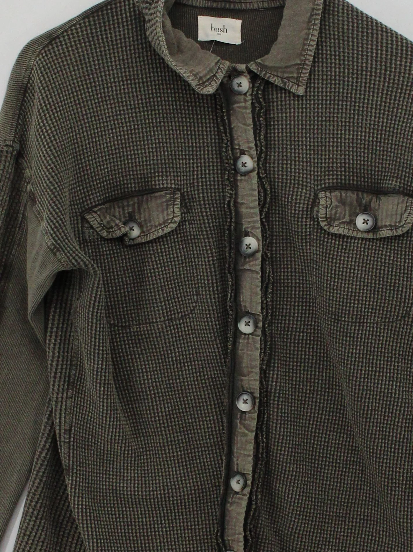 Hush Men's Shirt XXS Green 100% Other Basic - Image 3