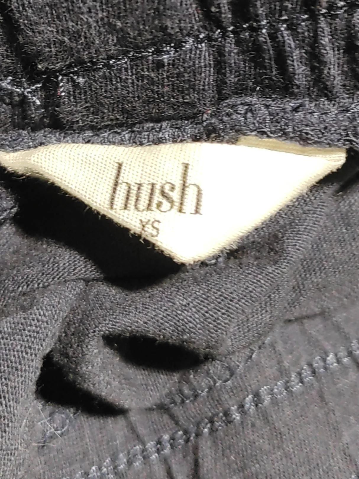 Hush Men's Sports Bottoms XS Black 100% Cotton Tapered Sweatpants - Image 5