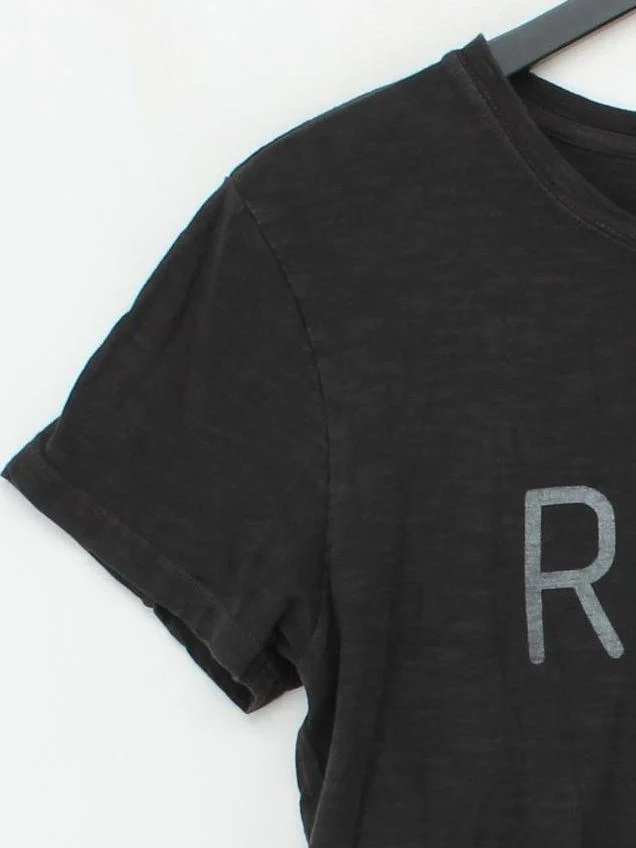 Hush Men's T-Shirt M Grey Graphic 100% Cotton Basic - Image 4