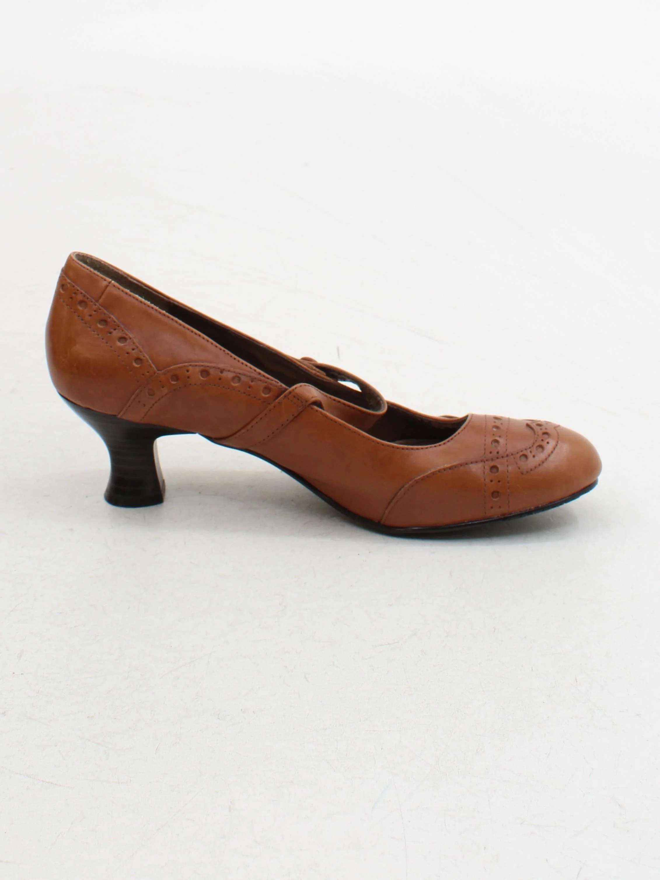 Hush Puppies Women's Heels UK 8 Tan 100% Leather Court - Image 5