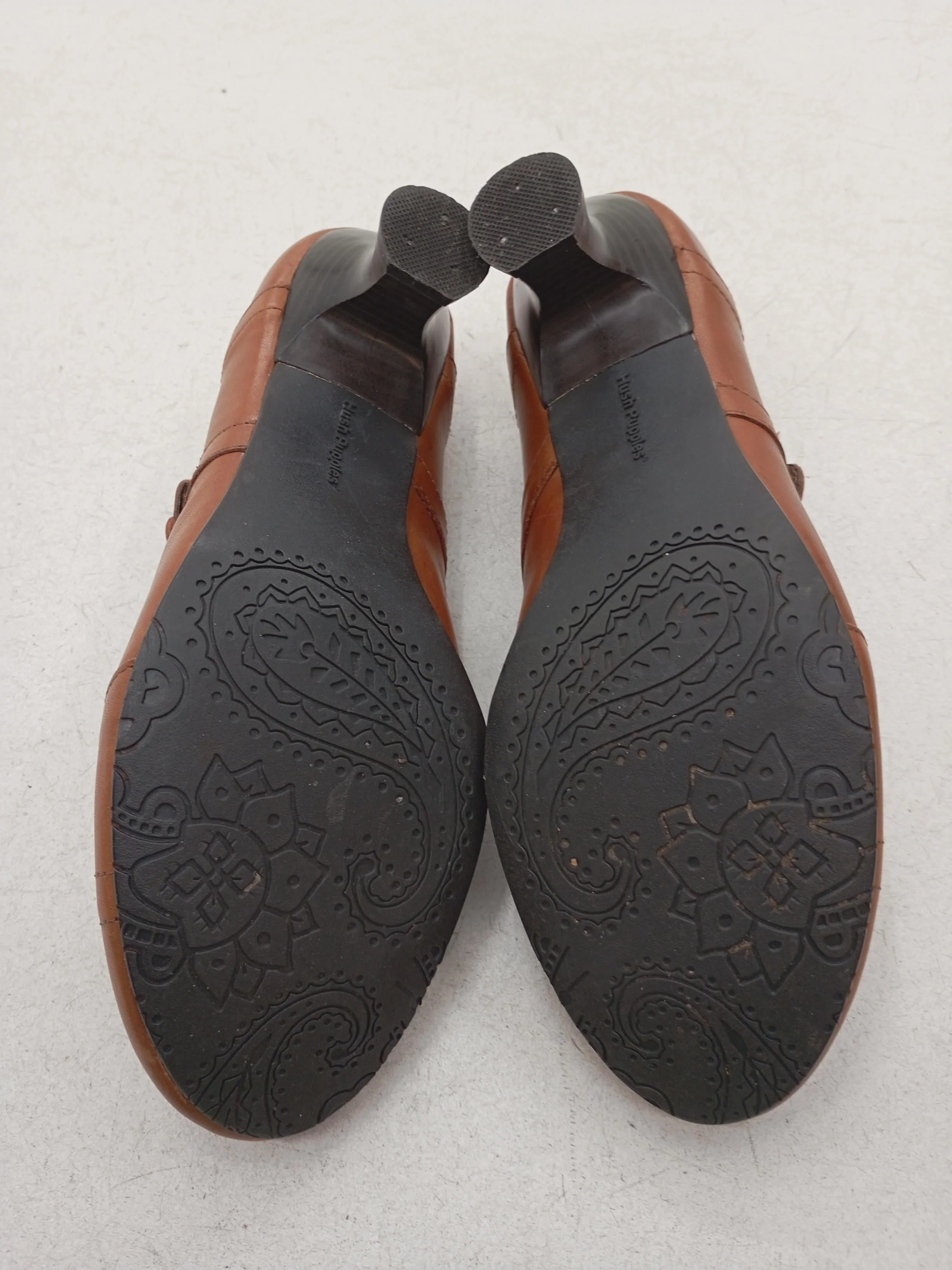 Hush Puppies Women's Heels UK 8 Tan 100% Leather Court - Image 7