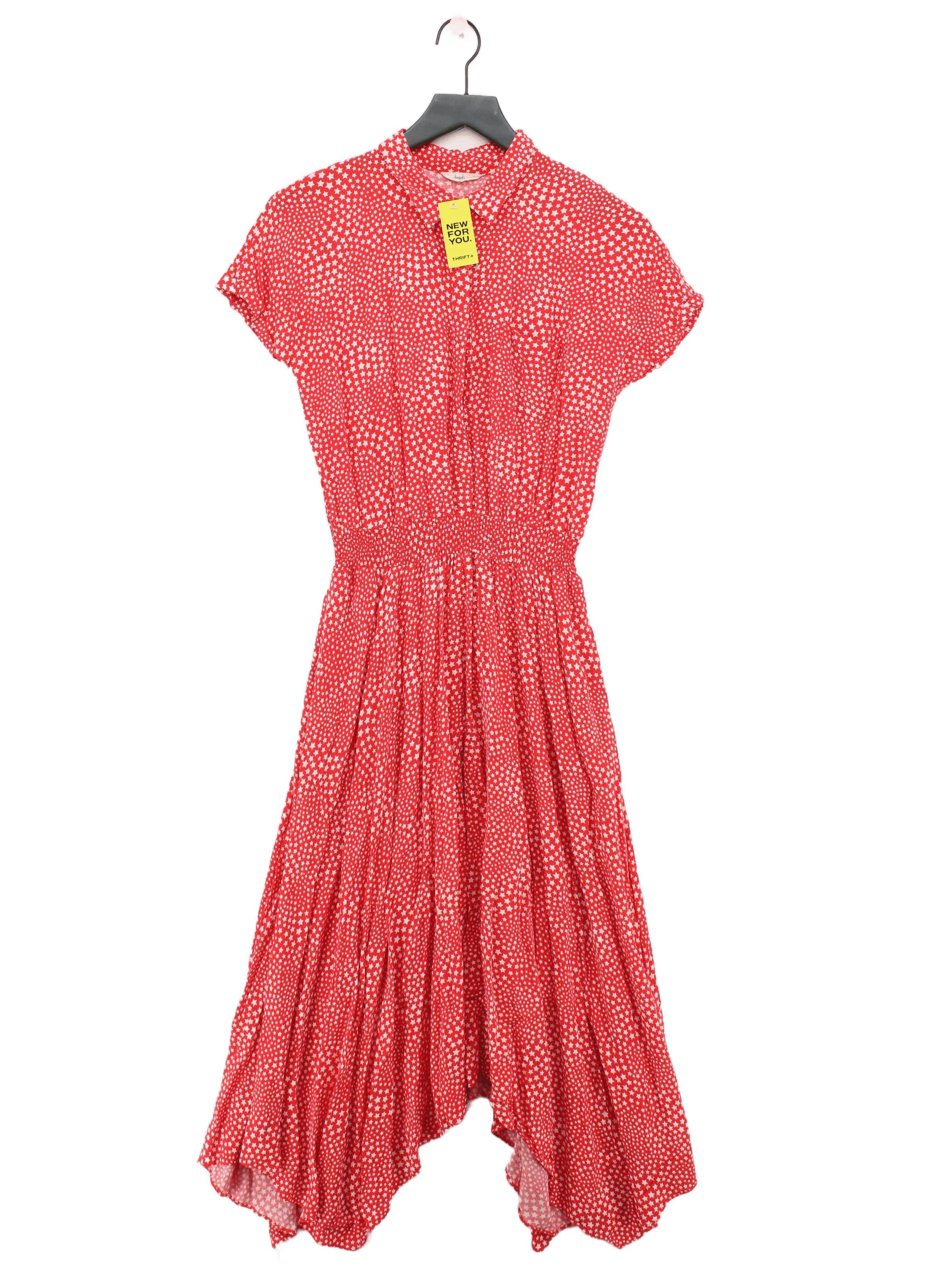 Hush Shirt Midi Dress UK10 in Red