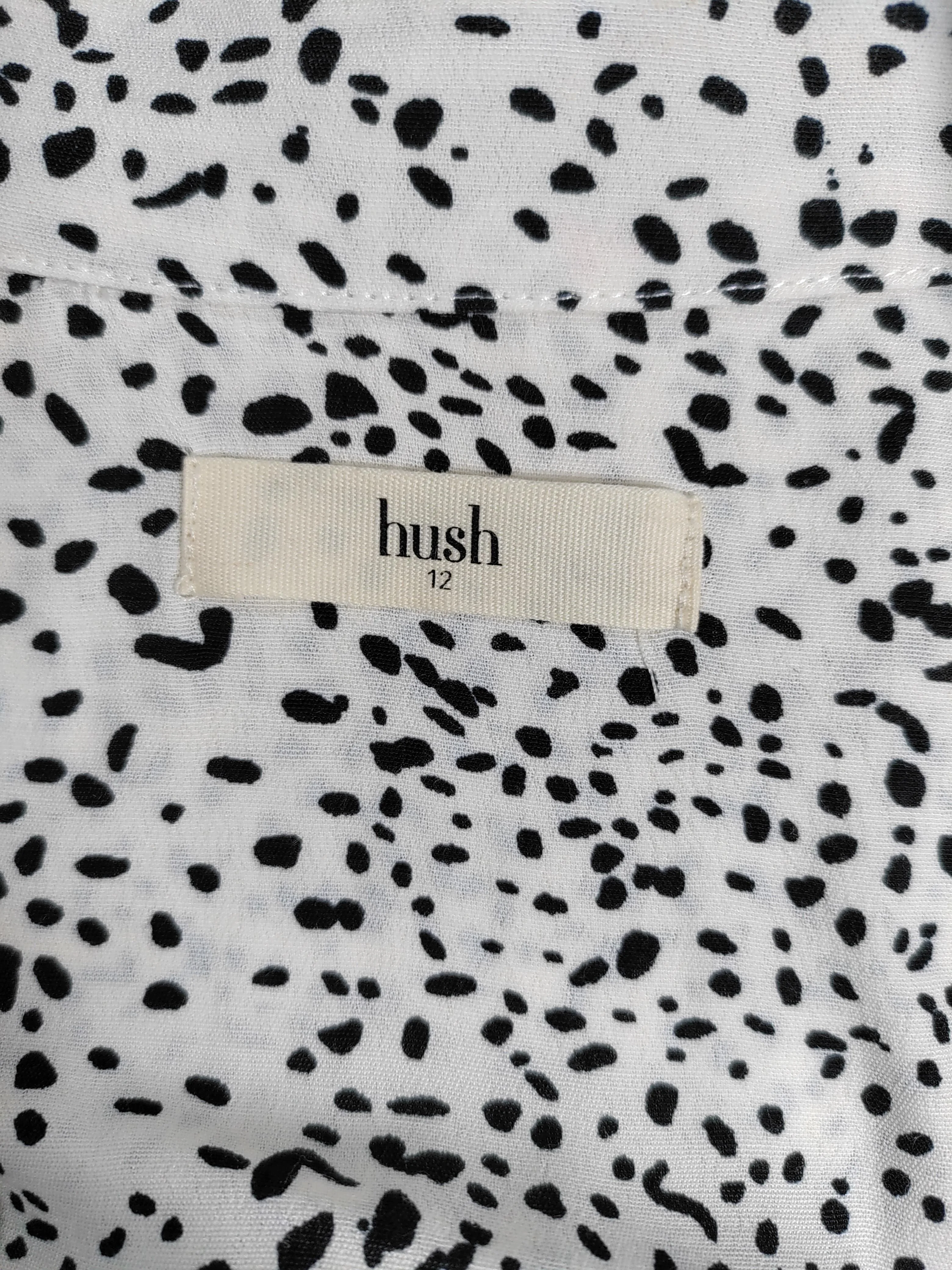 Hush Shirt Midi Dress UK12 in White - Image 5