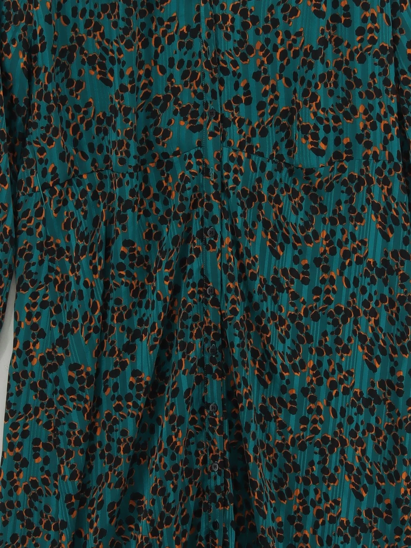 Hush Shirt Midi Dress UK14 in Green - Image 3