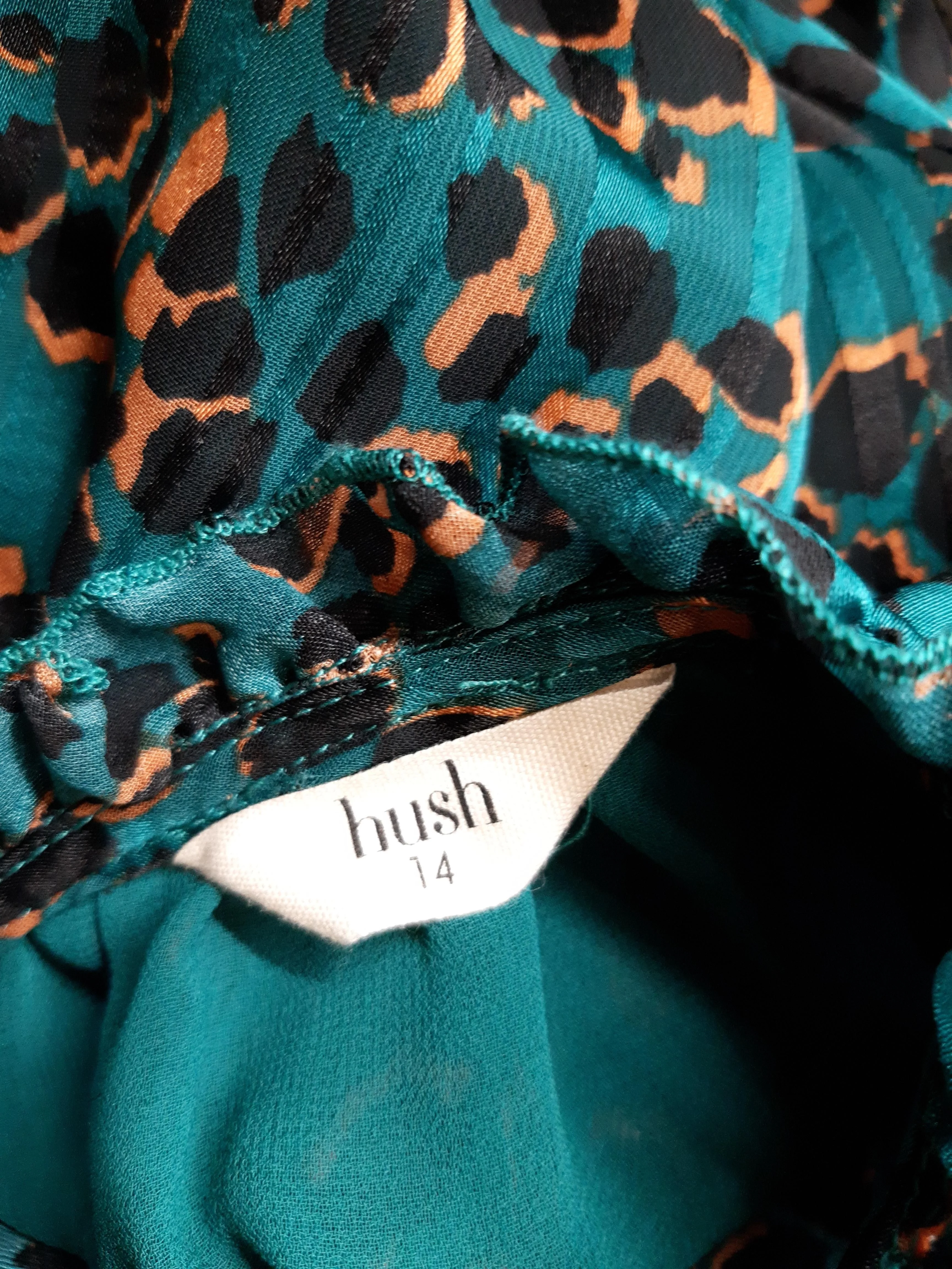 Hush Shirt Midi Dress UK14 in Green - Image 5