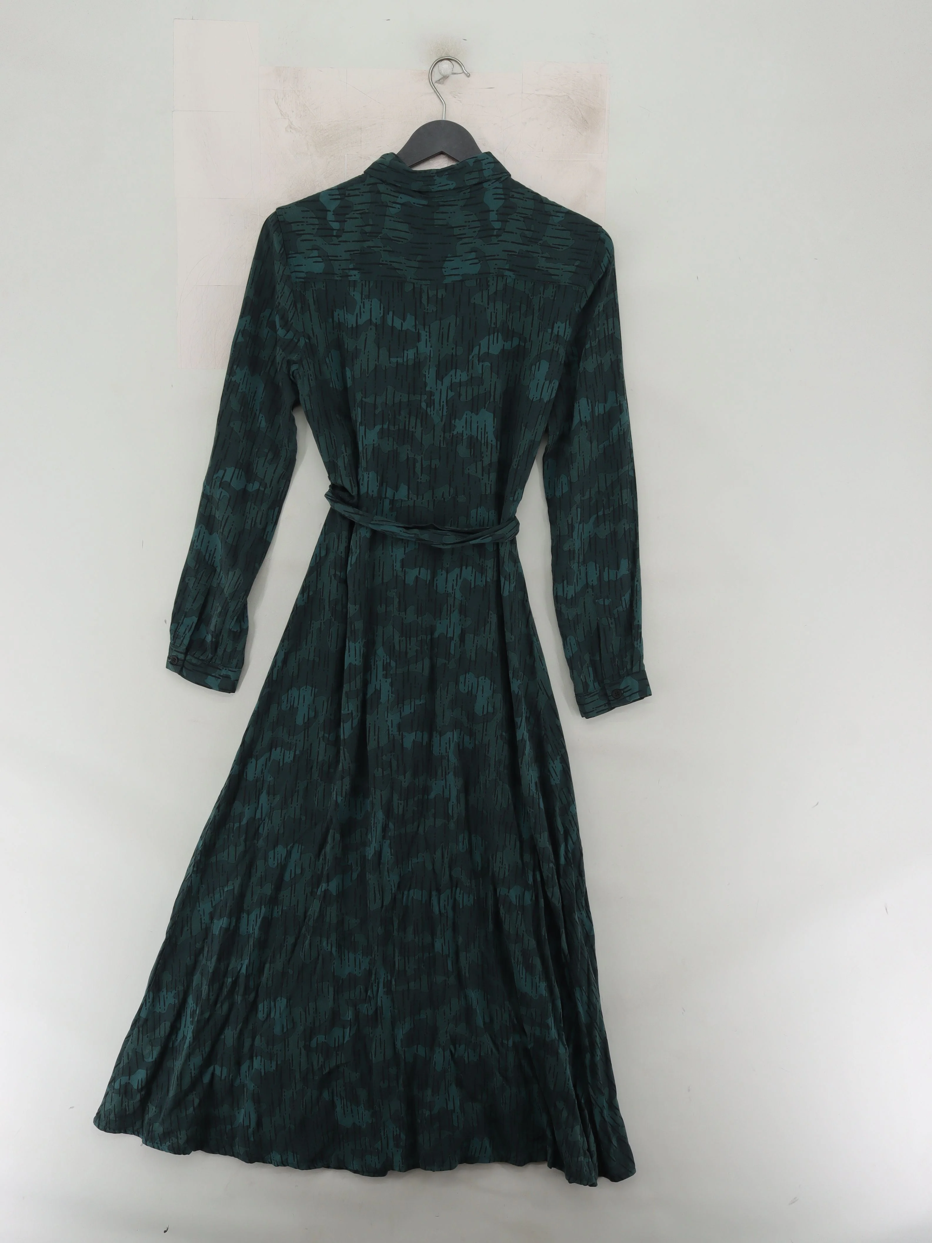 Hush Shirt Midi Dress UK8 in Green - Image 2