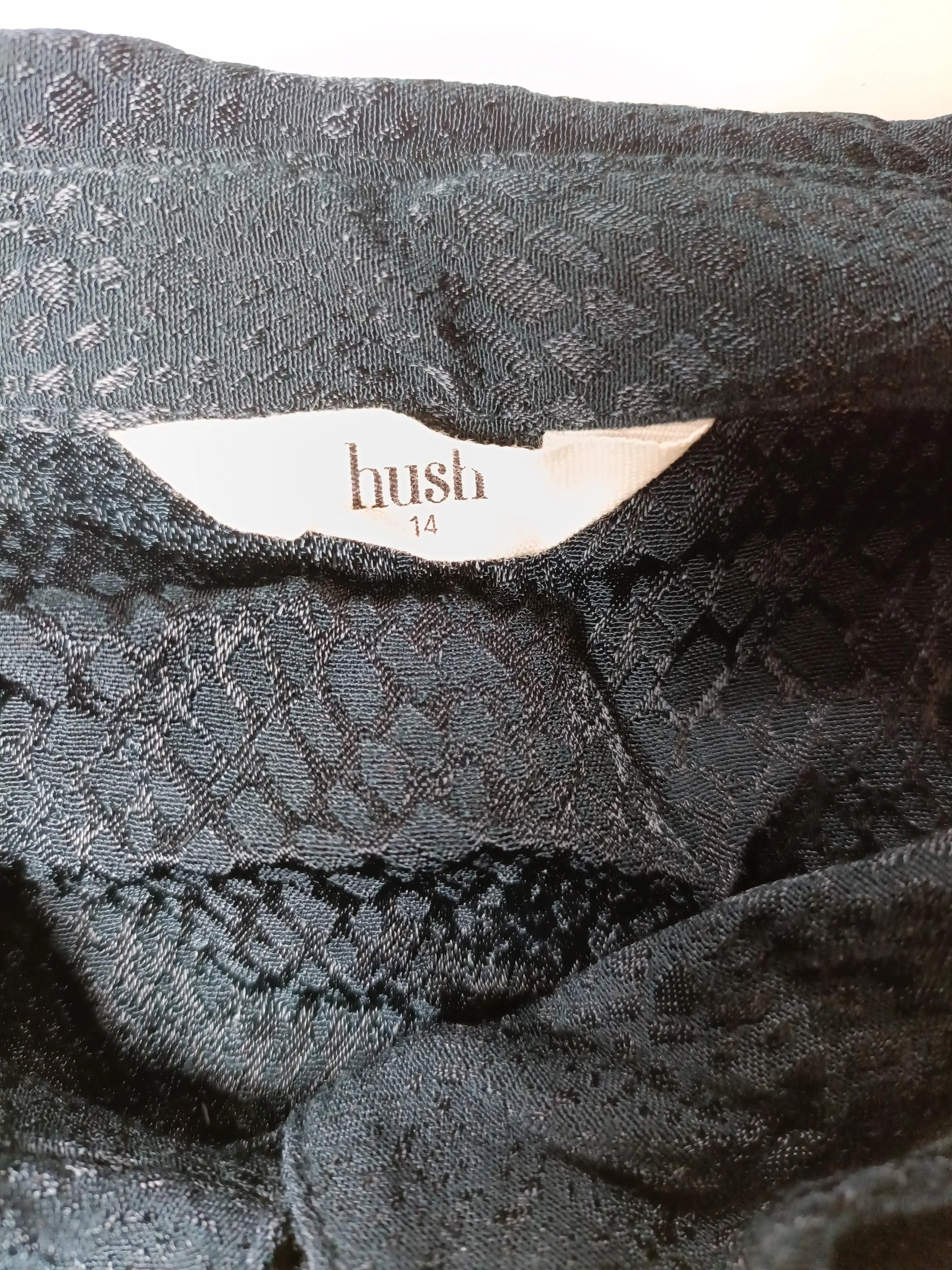 Hush Shirt Mini Dress UK14 in Black - Image 5