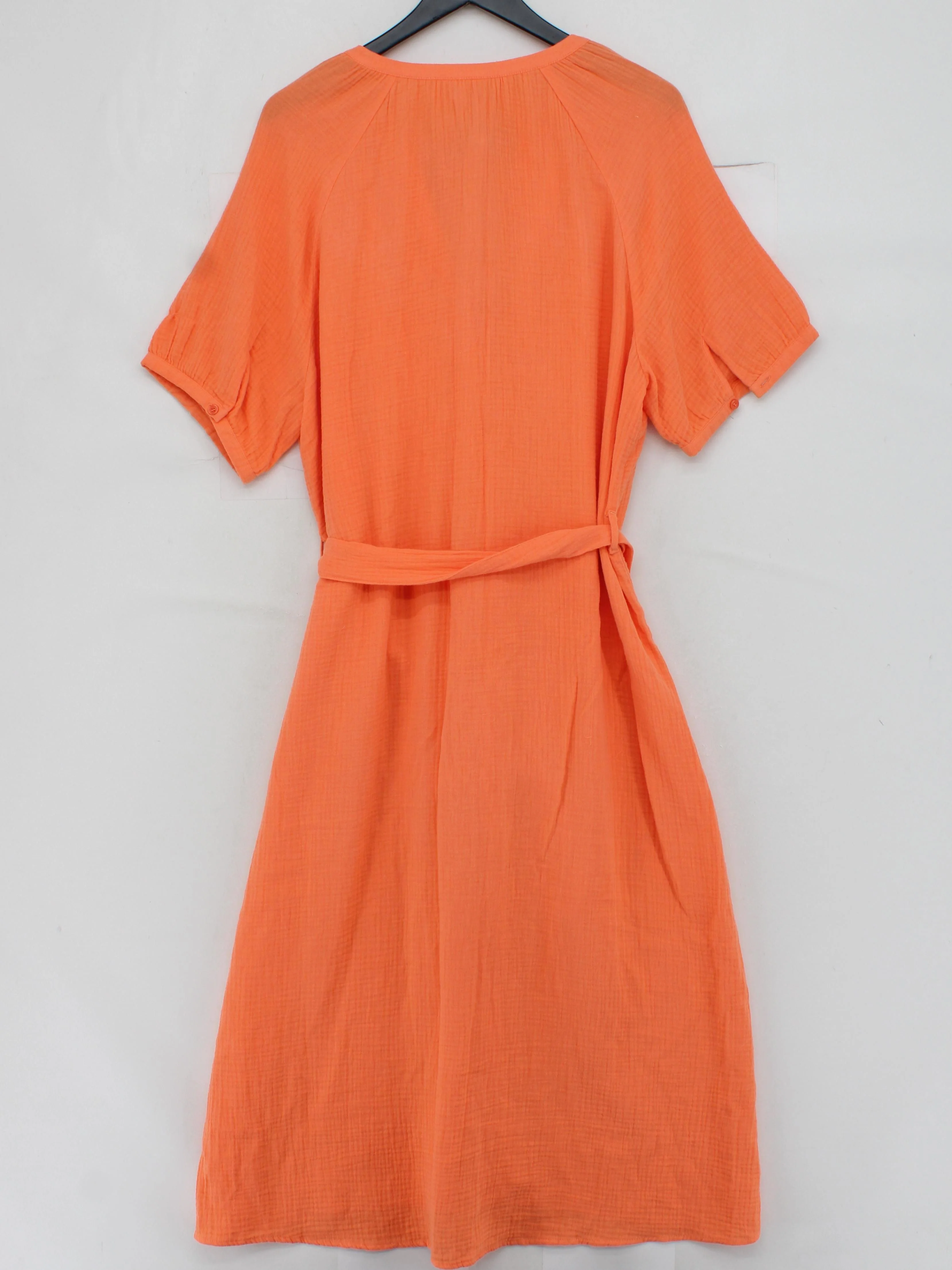 Hush Shirt Mini Dress UK16 in Orange - Image 2