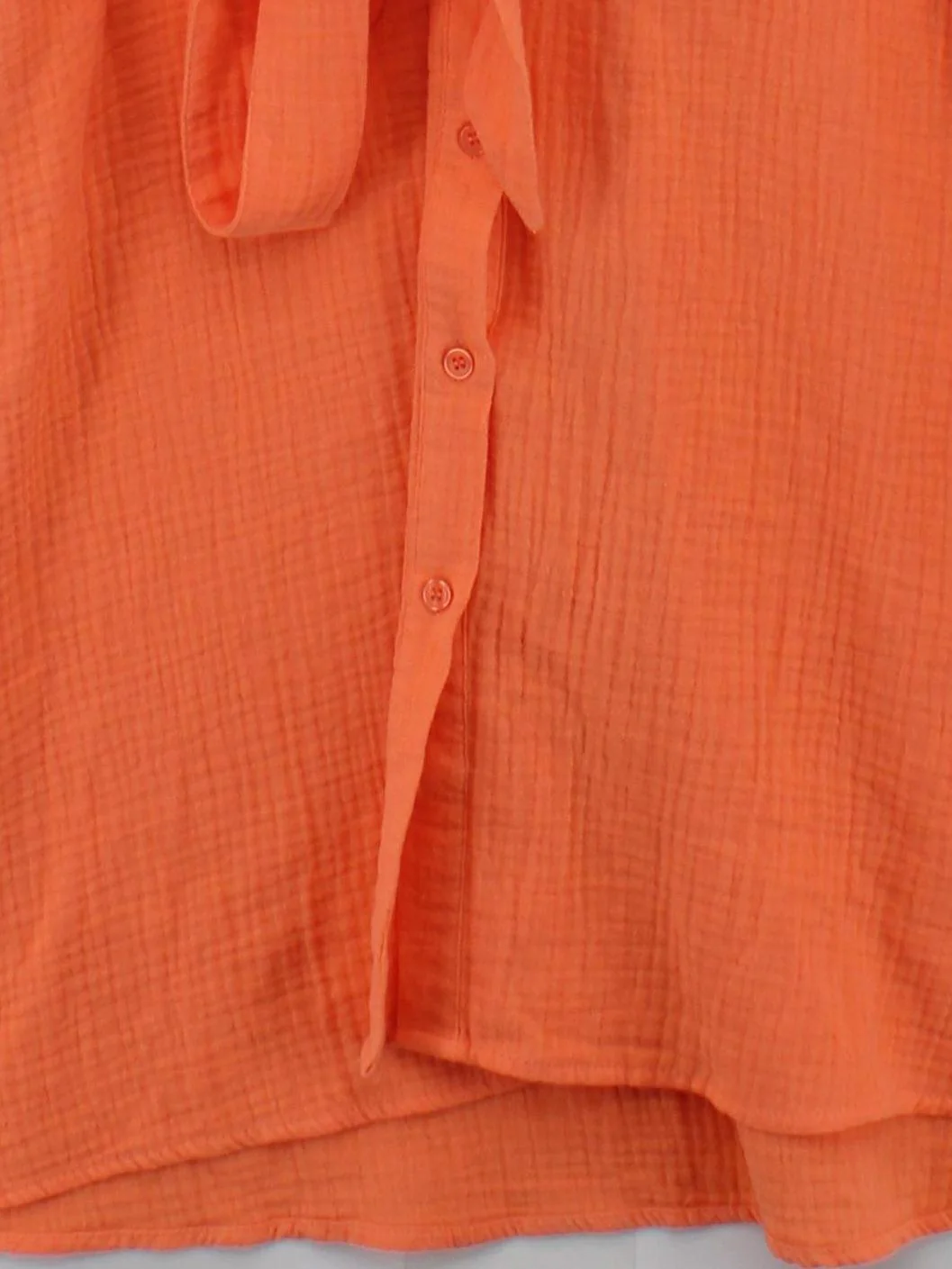 Hush Shirt Mini Dress UK16 in Orange - Image 4