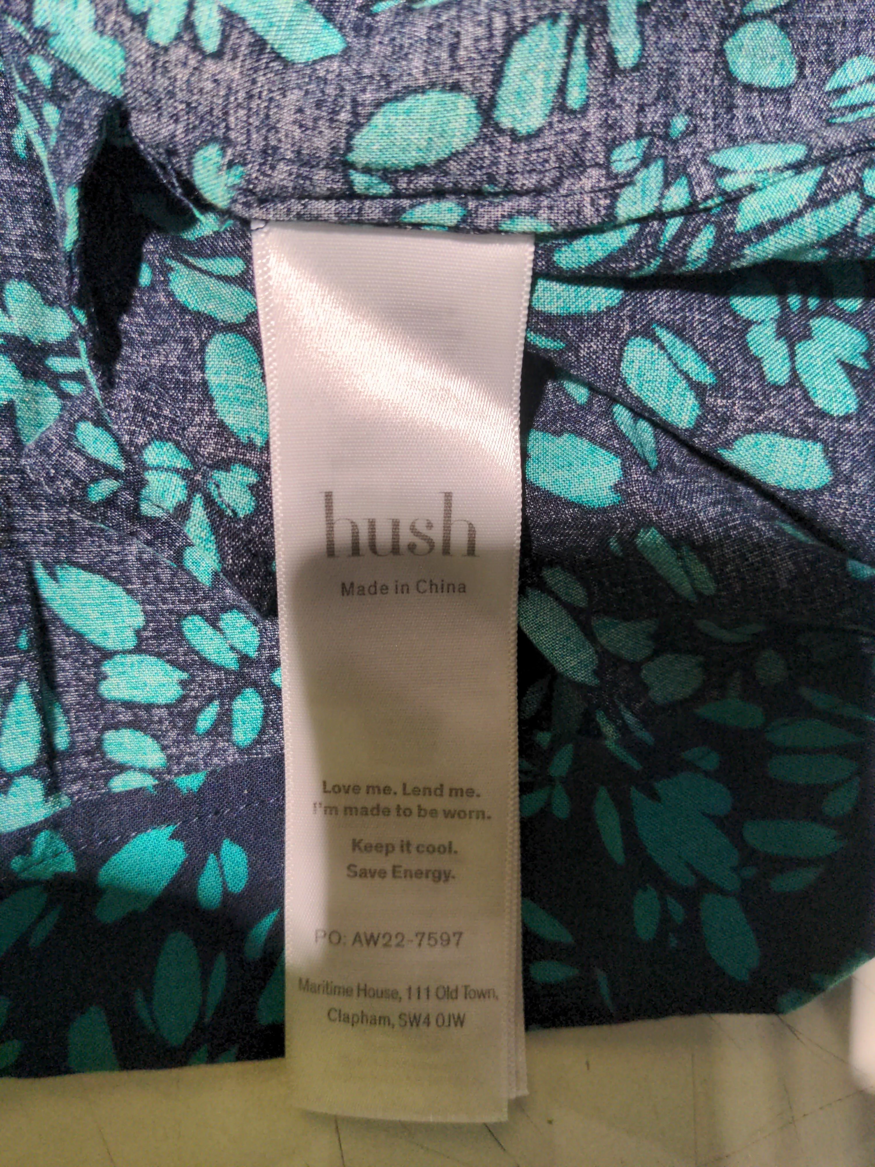 Hush Shirt Mini Dress UK18 in Blue - Image 6