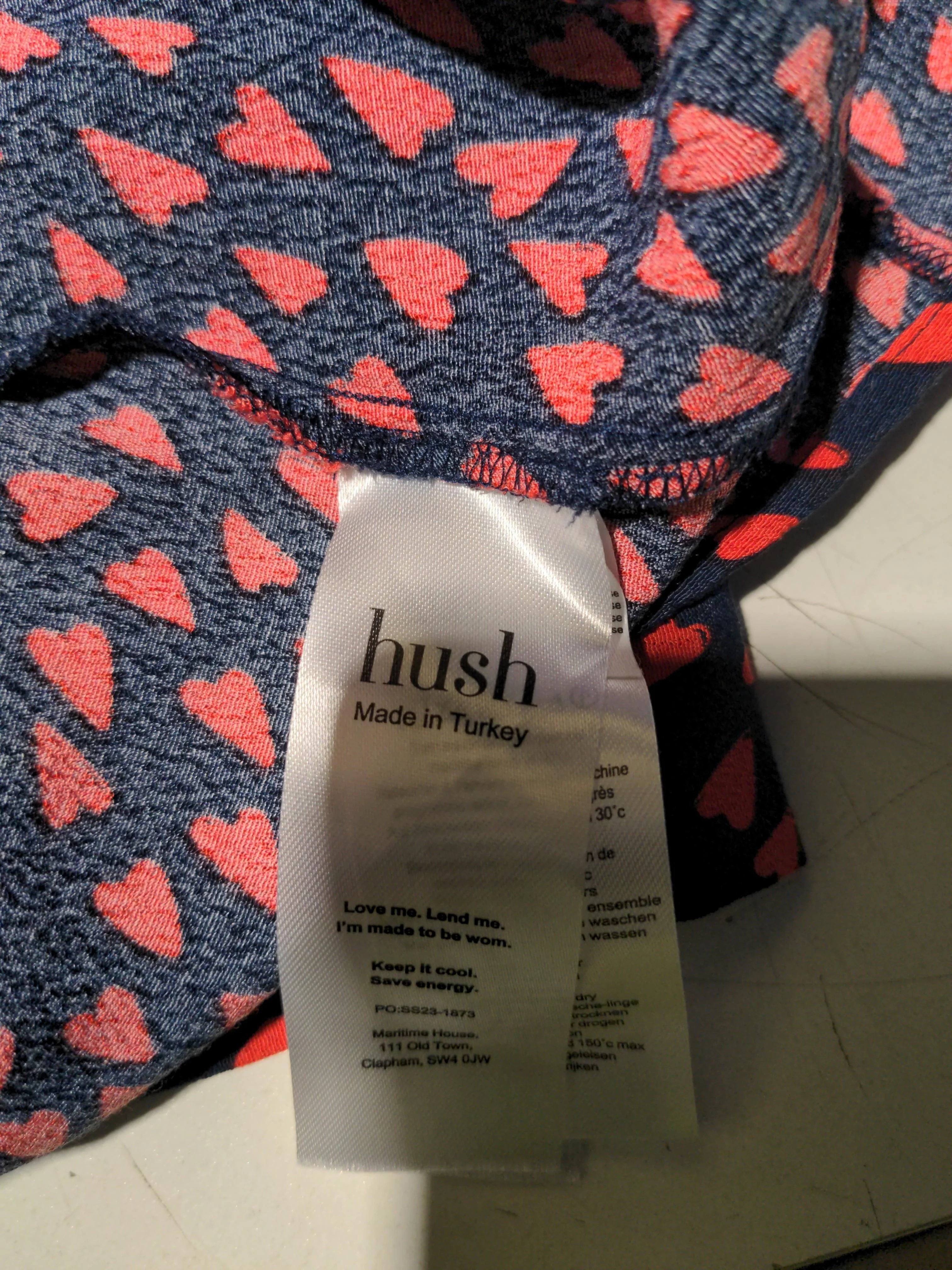 Hush Shirt Mini Dress UK18 in Blue - Image 6