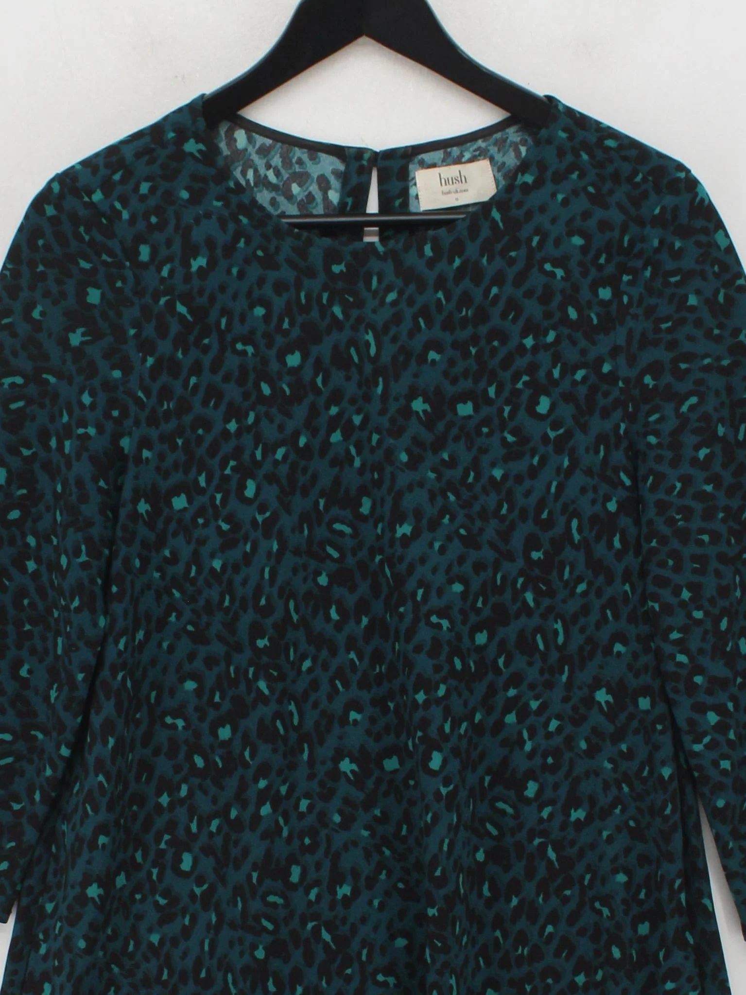 Hush Skater Mini Dress UK12 in Green - Image 3