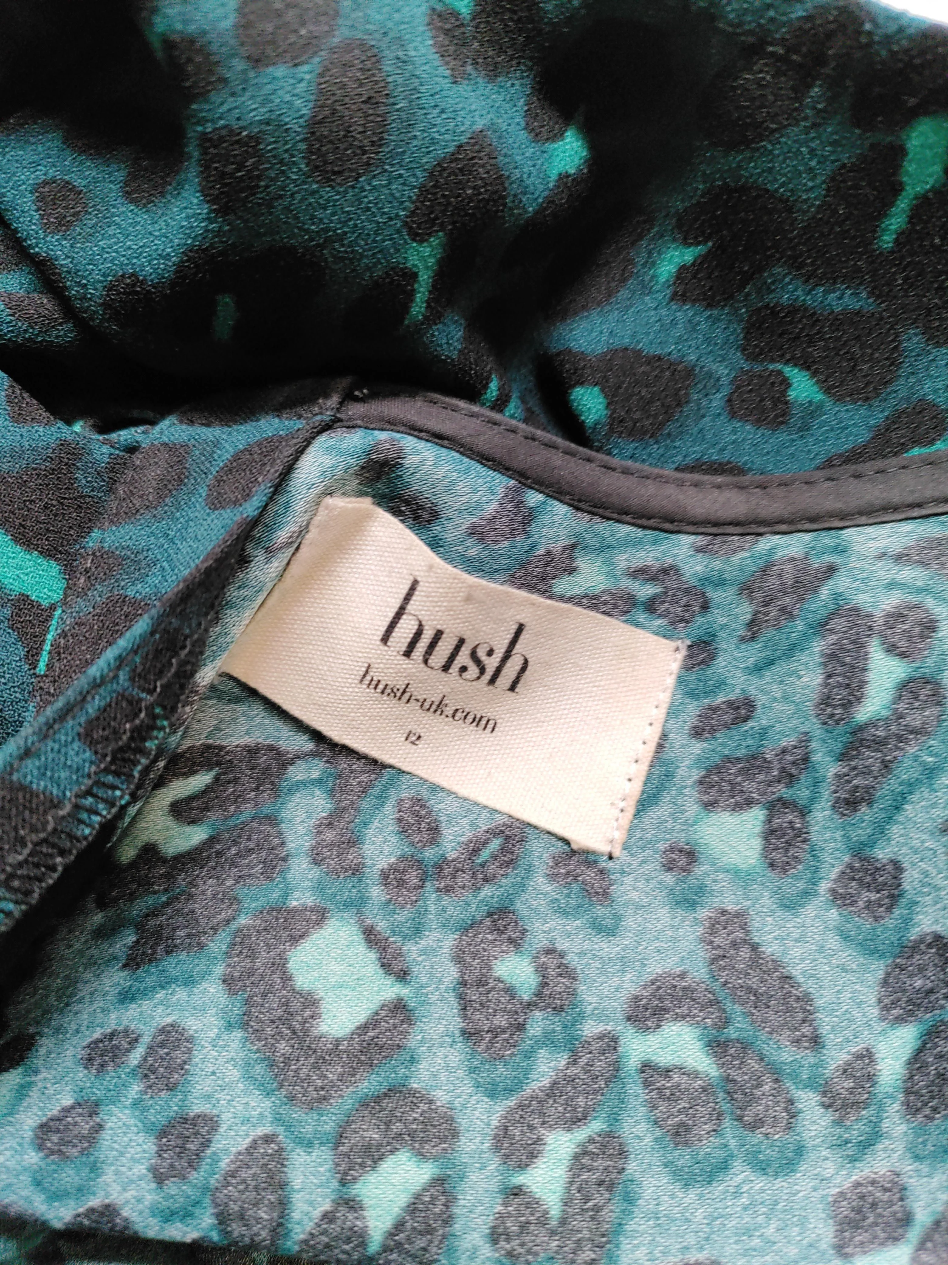 Hush Skater Mini Dress UK12 in Green - Image 5