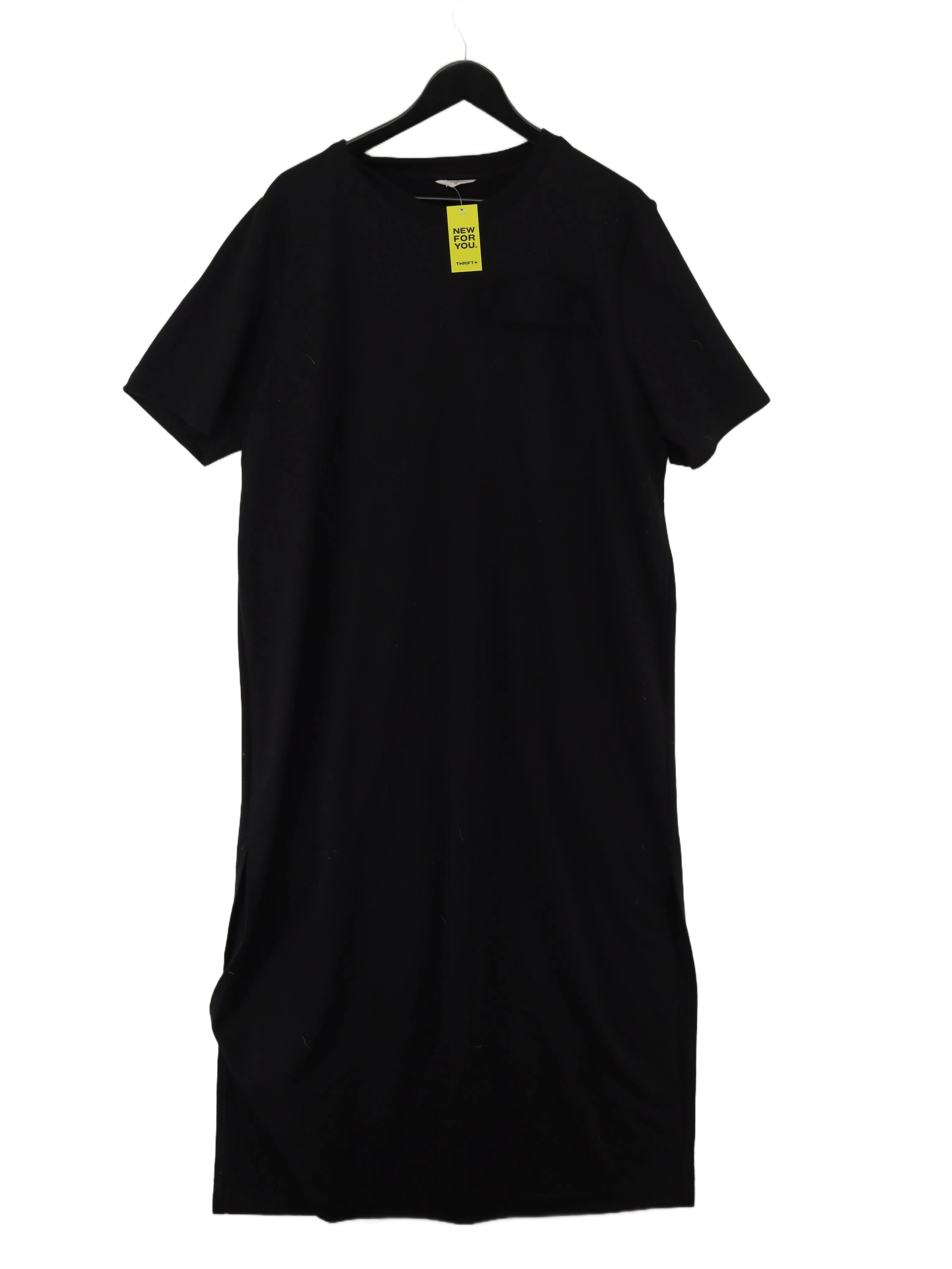 Hush T-Shirt Midi Dress UK10 in Black
