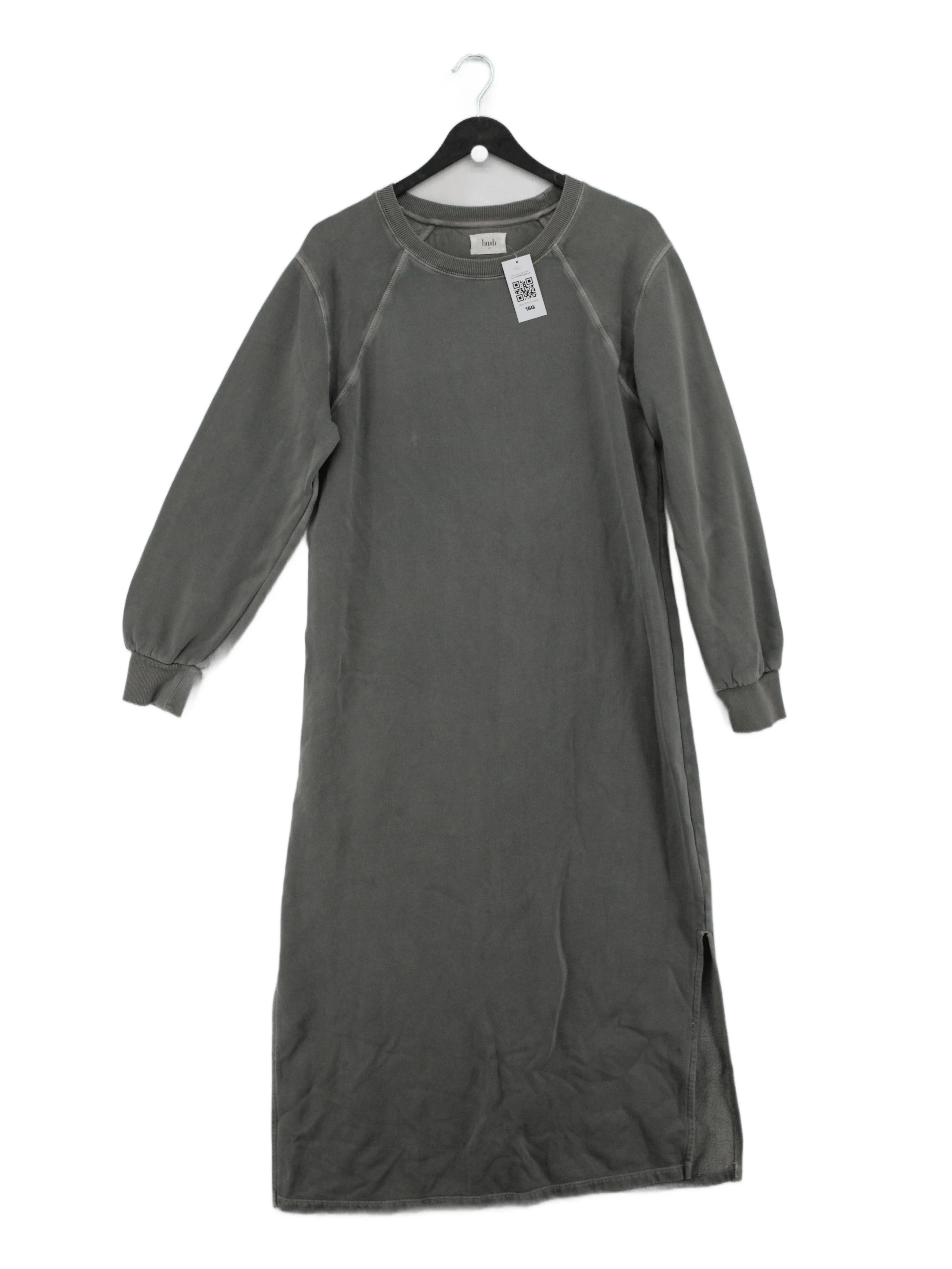 Hush T-Shirt Midi Dress UK12 in Grey