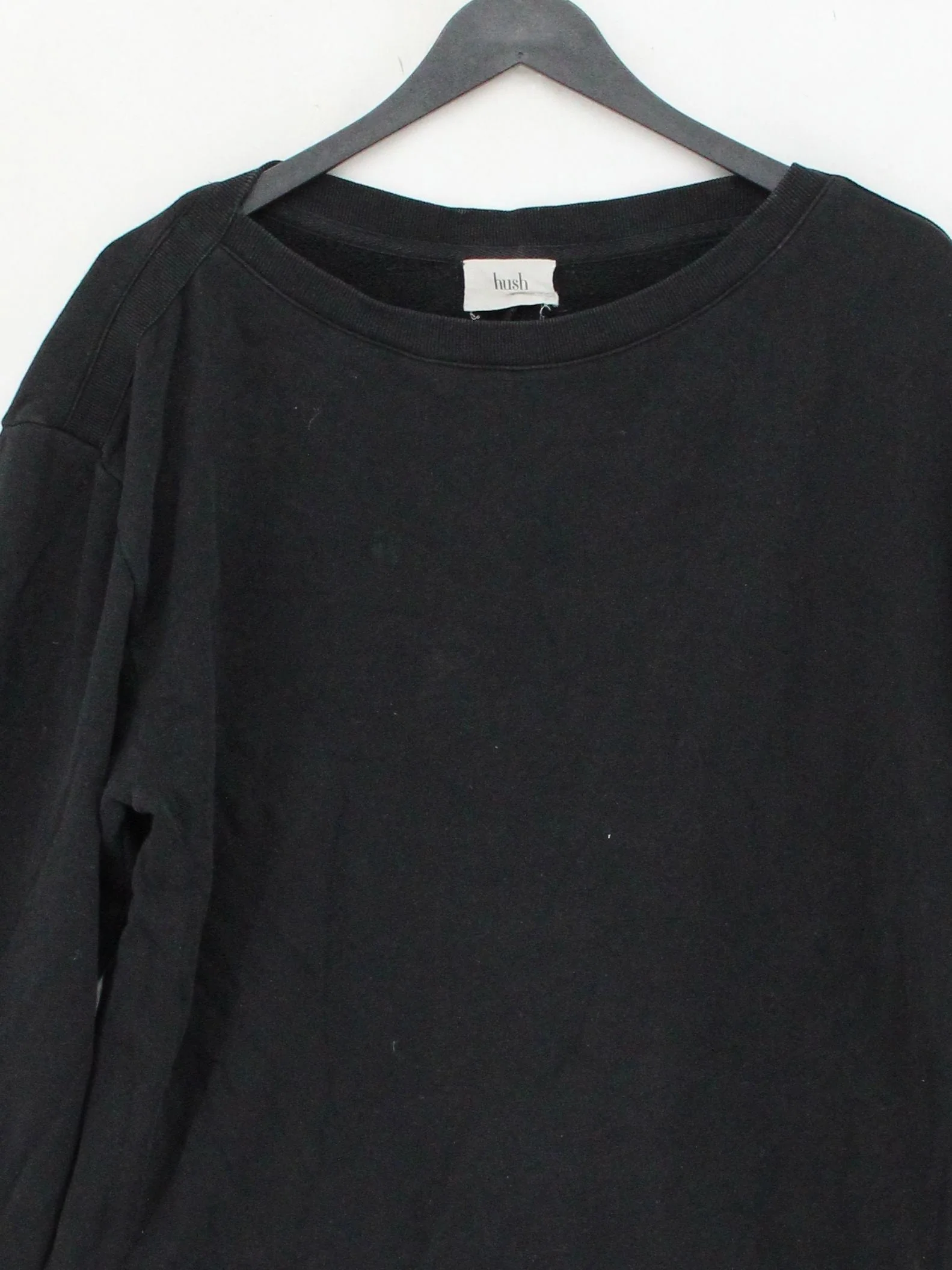 Hush T-Shirt Mini Dress UK12 in Black - Image 3