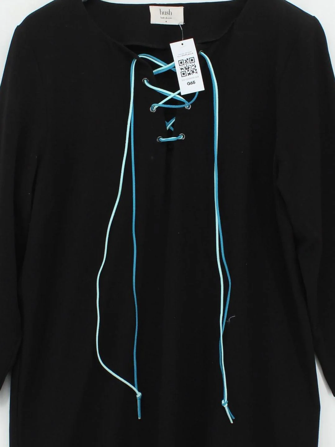 Hush T-Shirt Mini Dress UK16 in Black - Image 3