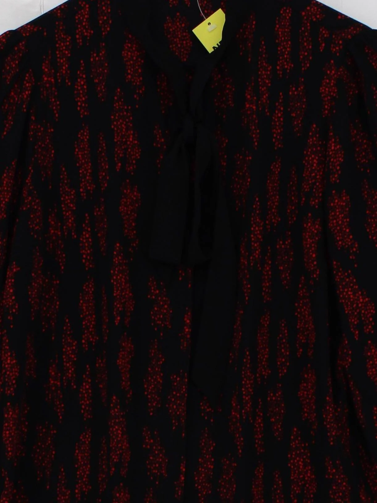 Hush Women's Blouse UK 10 Black 100% Polyester Long Sleeve Collared Basic - Image 3