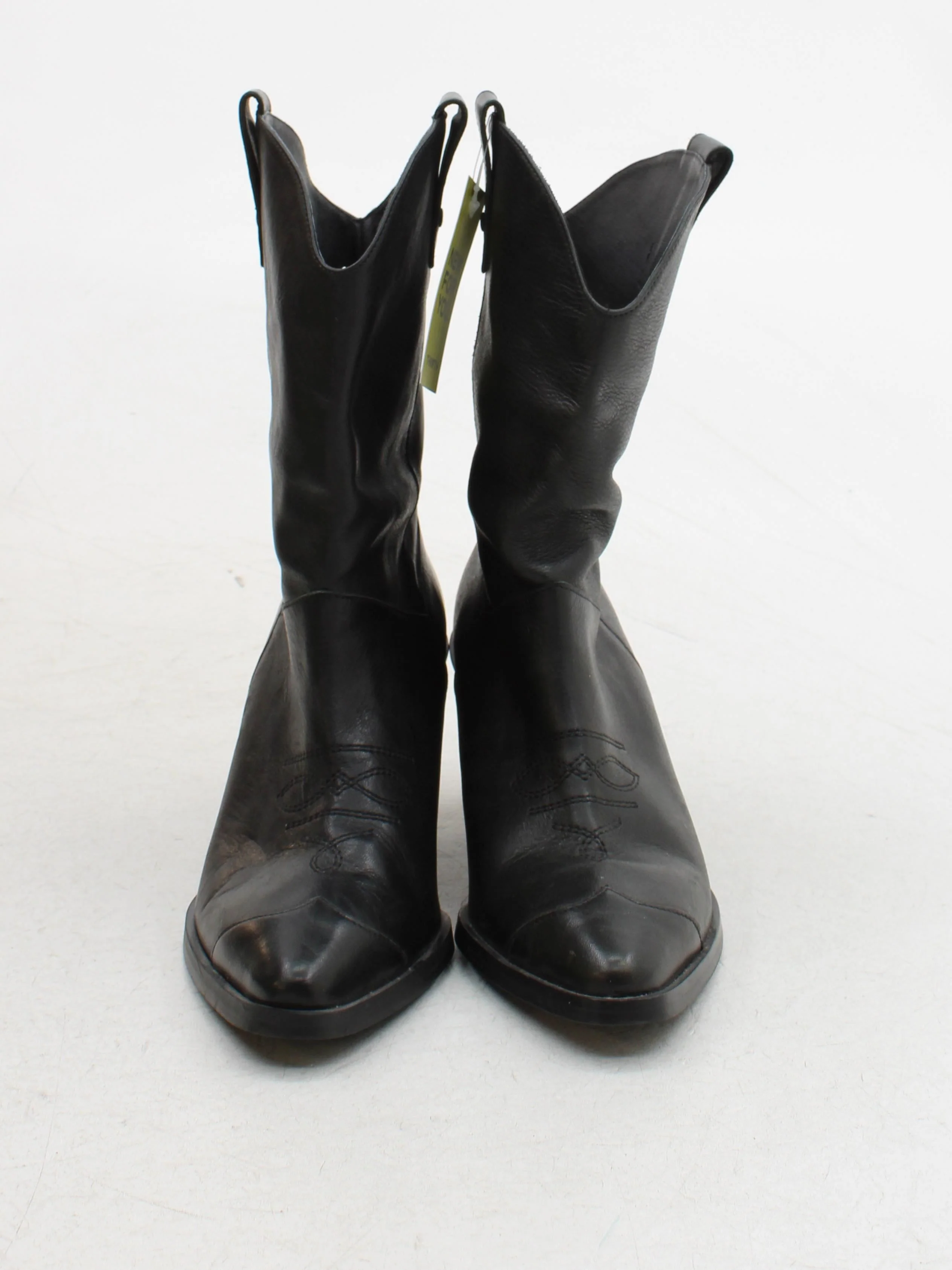 Hush Women's Boots UK 6 Black 100% Leather Cowboy - Image 2