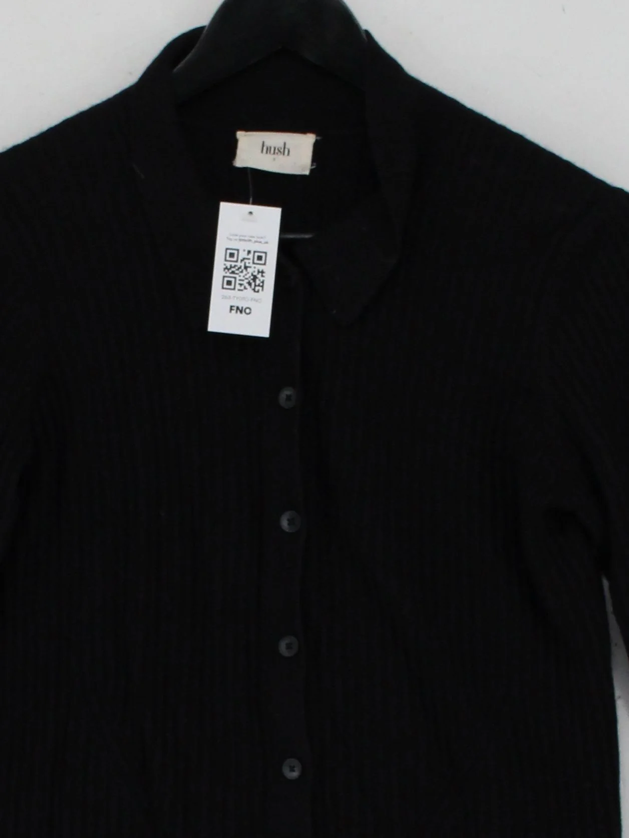 Hush Women's Cardigan M Black 100% Other Collared Cardigan - Image 3
