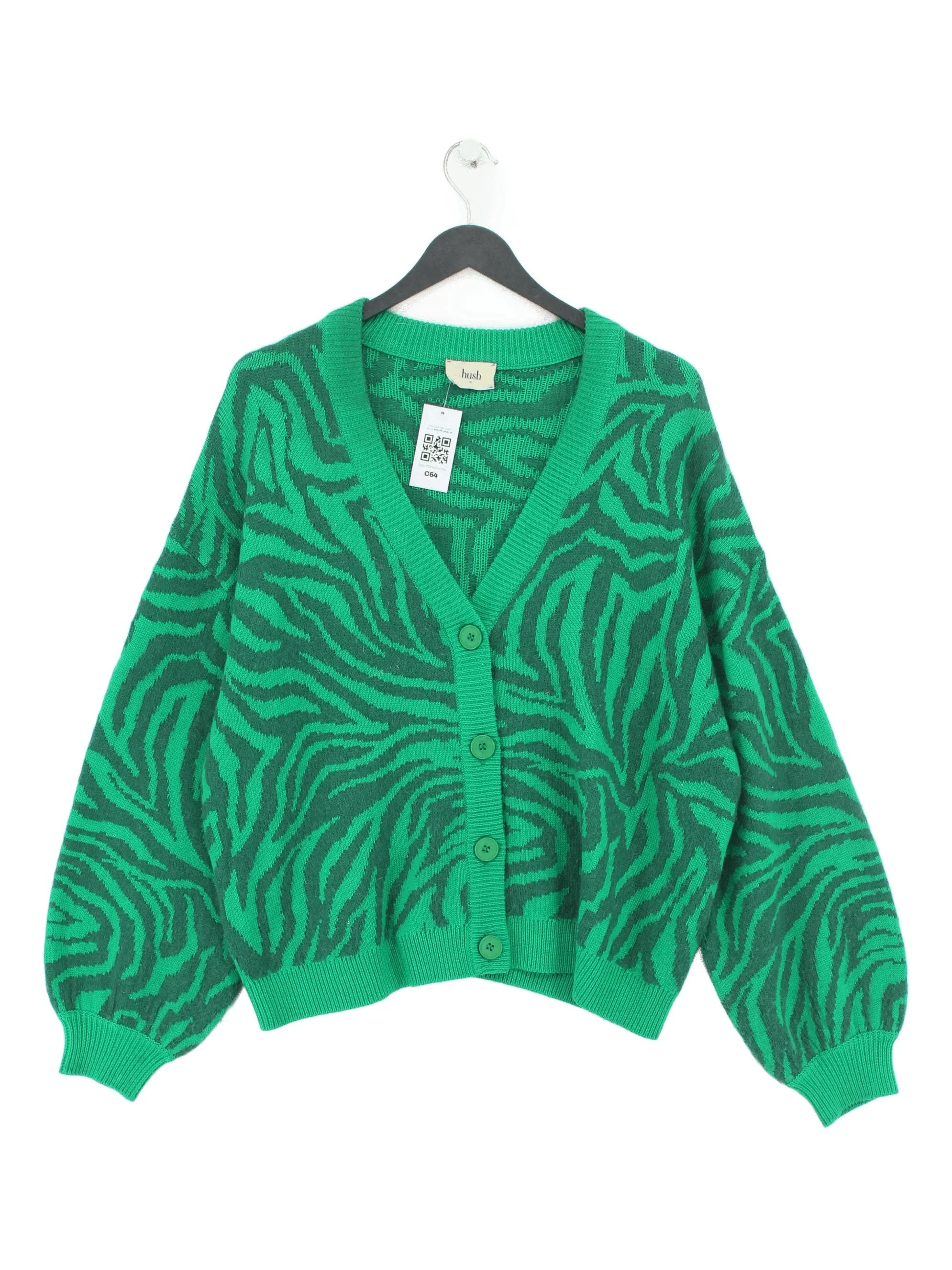 Hush Women's Cardigan XL Green Polyester