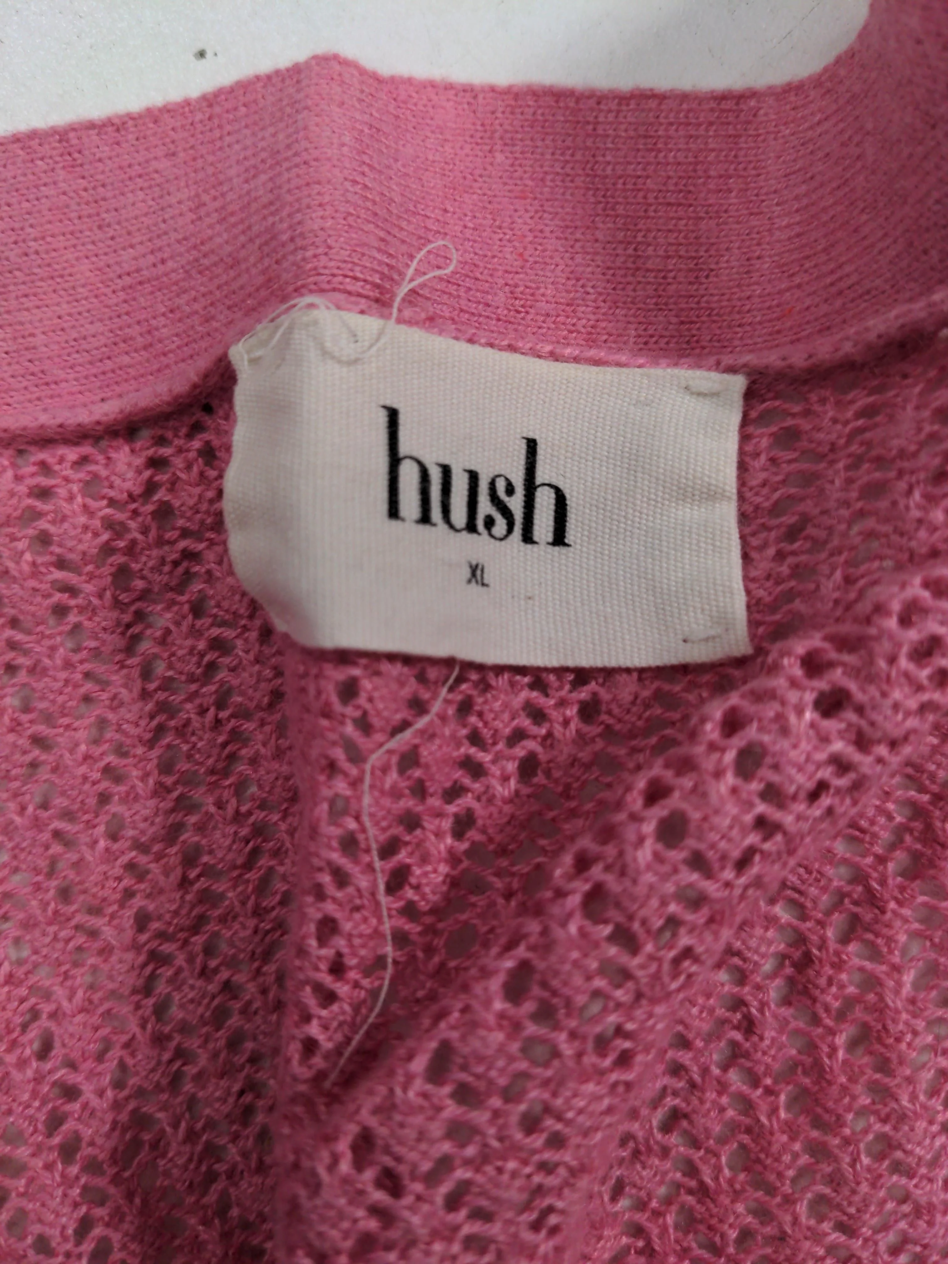 Hush Women's Cardigan XL Pink Cotton with Viscose, Polyamide, Elastane Cardigan - Image 5