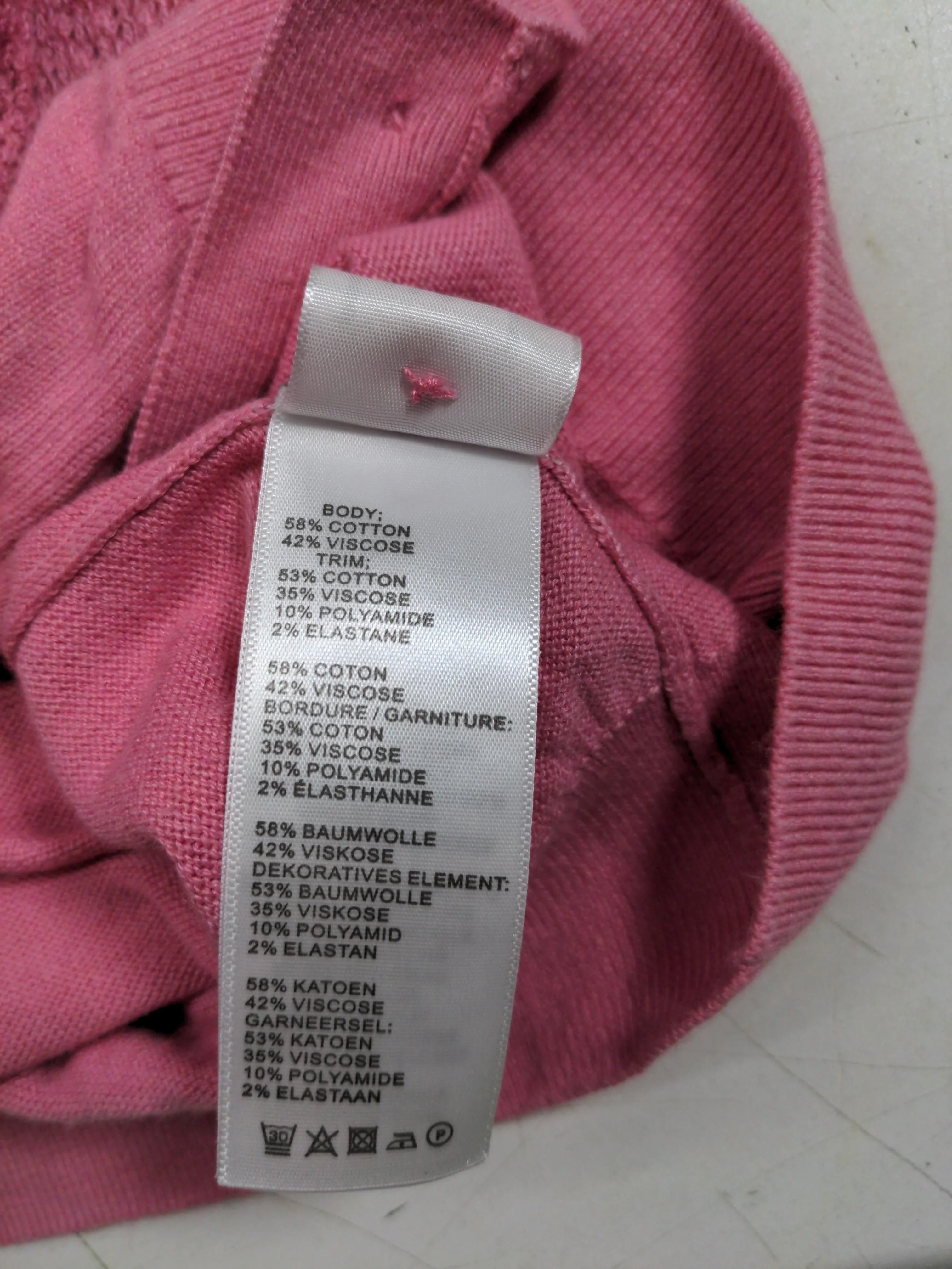 Hush Women's Cardigan XL Pink Cotton with Viscose, Polyamide, Elastane Cardigan - Image 6