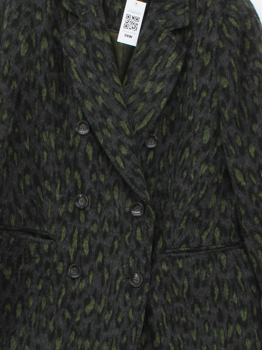 Hush Women's Coat UK 12 Grey Acrylic - Image 3