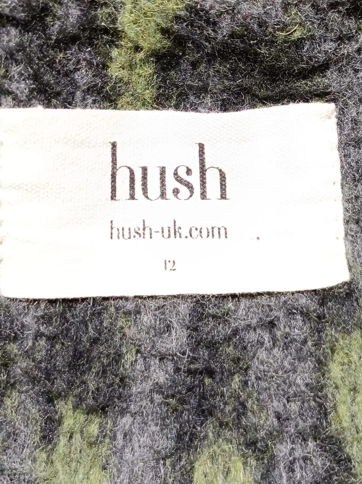 Hush Women's Coat UK 12 Grey Acrylic - Image 6