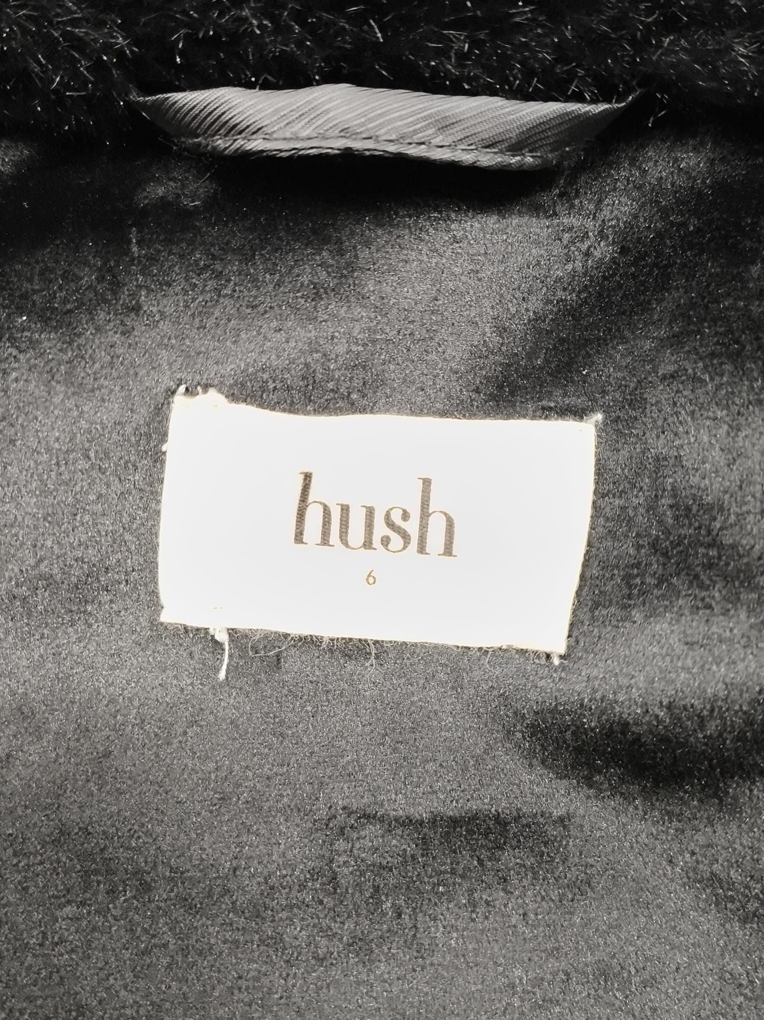 Hush Women's Coat UK 6 Black 100% Polyester Overcoat - Image 5