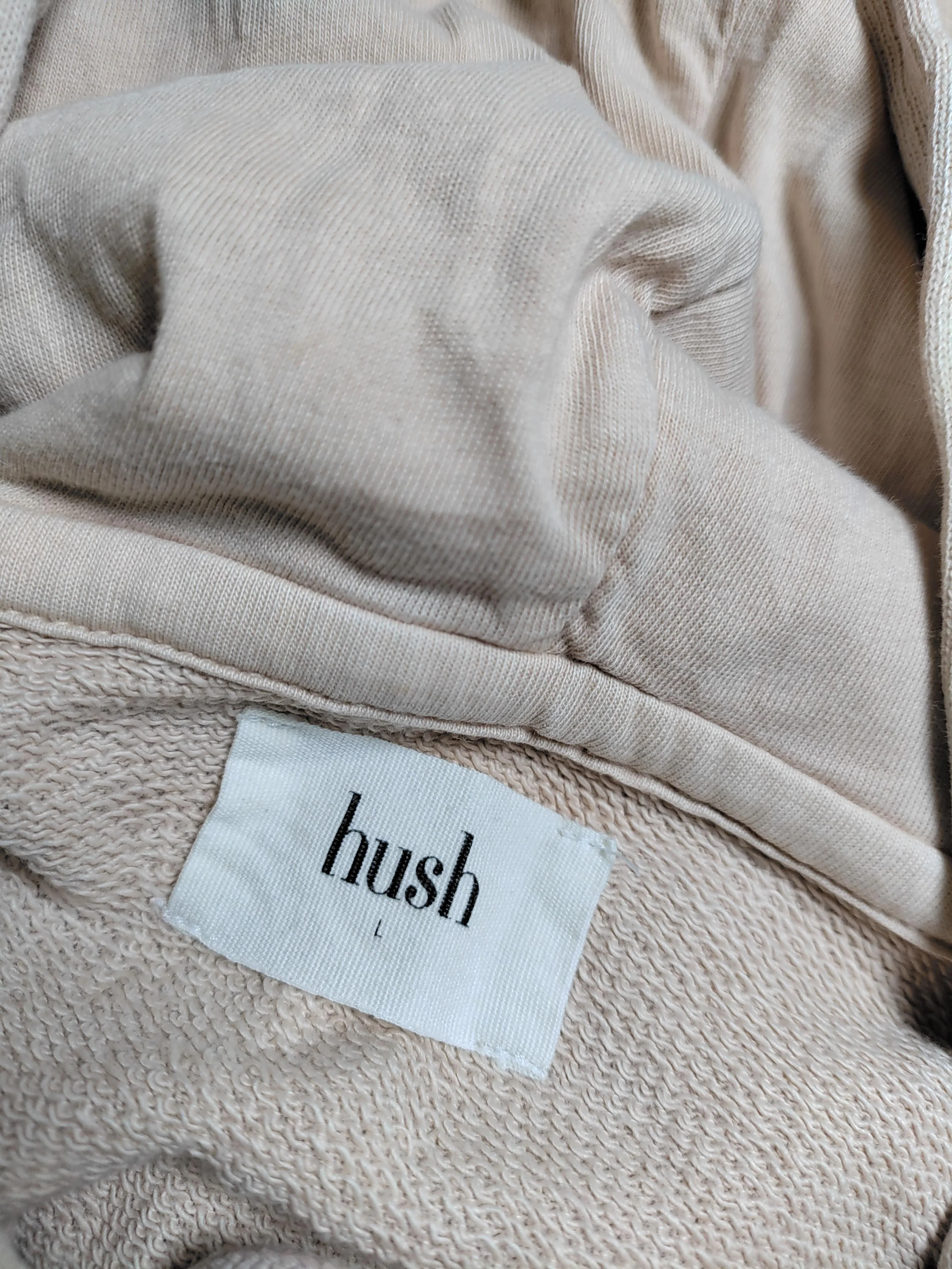 Hush Women's Hoodie L Cream 100% Cotton Pullover - Image 5