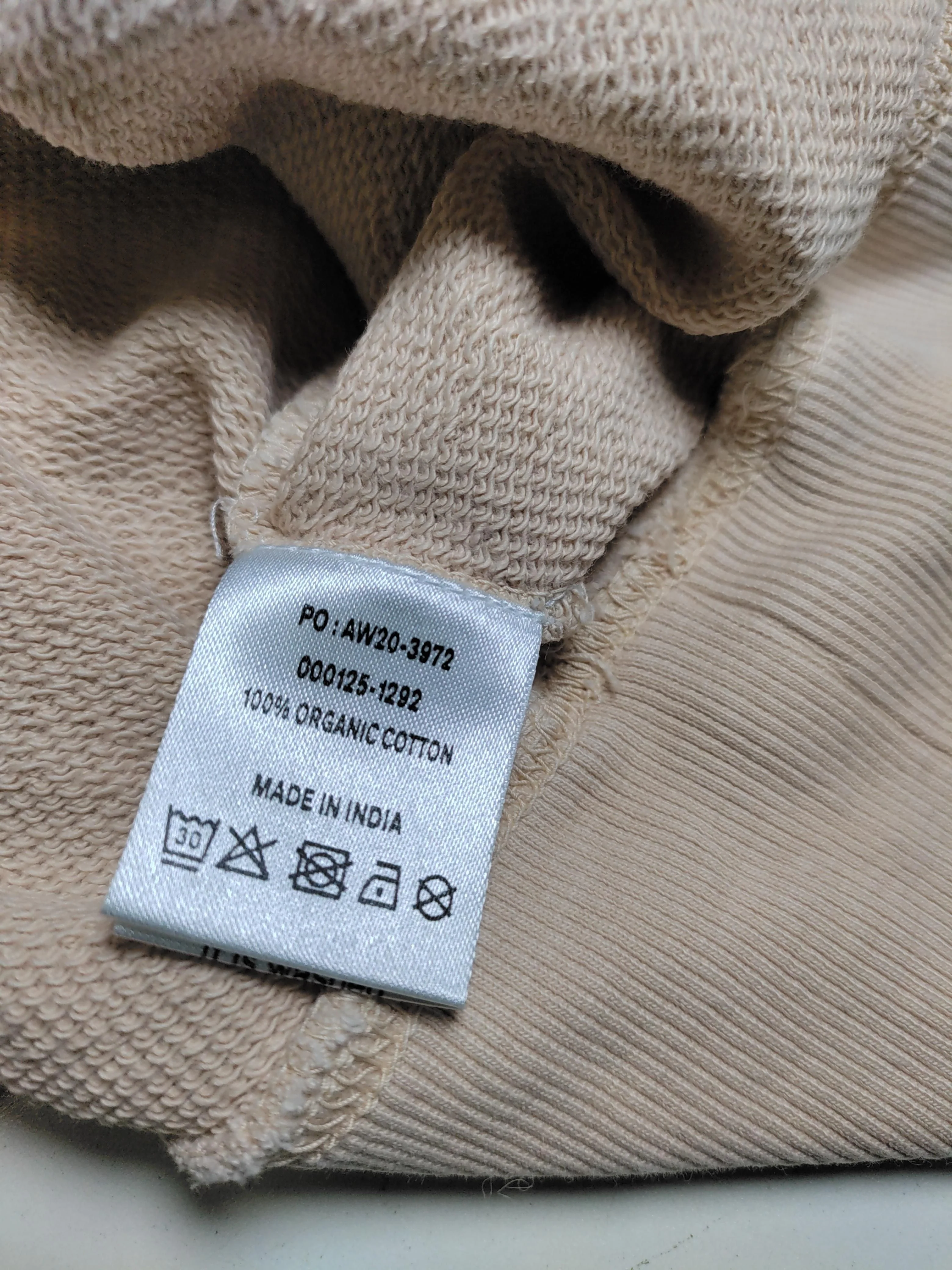 Hush Women's Hoodie L Cream 100% Cotton Pullover - Image 6