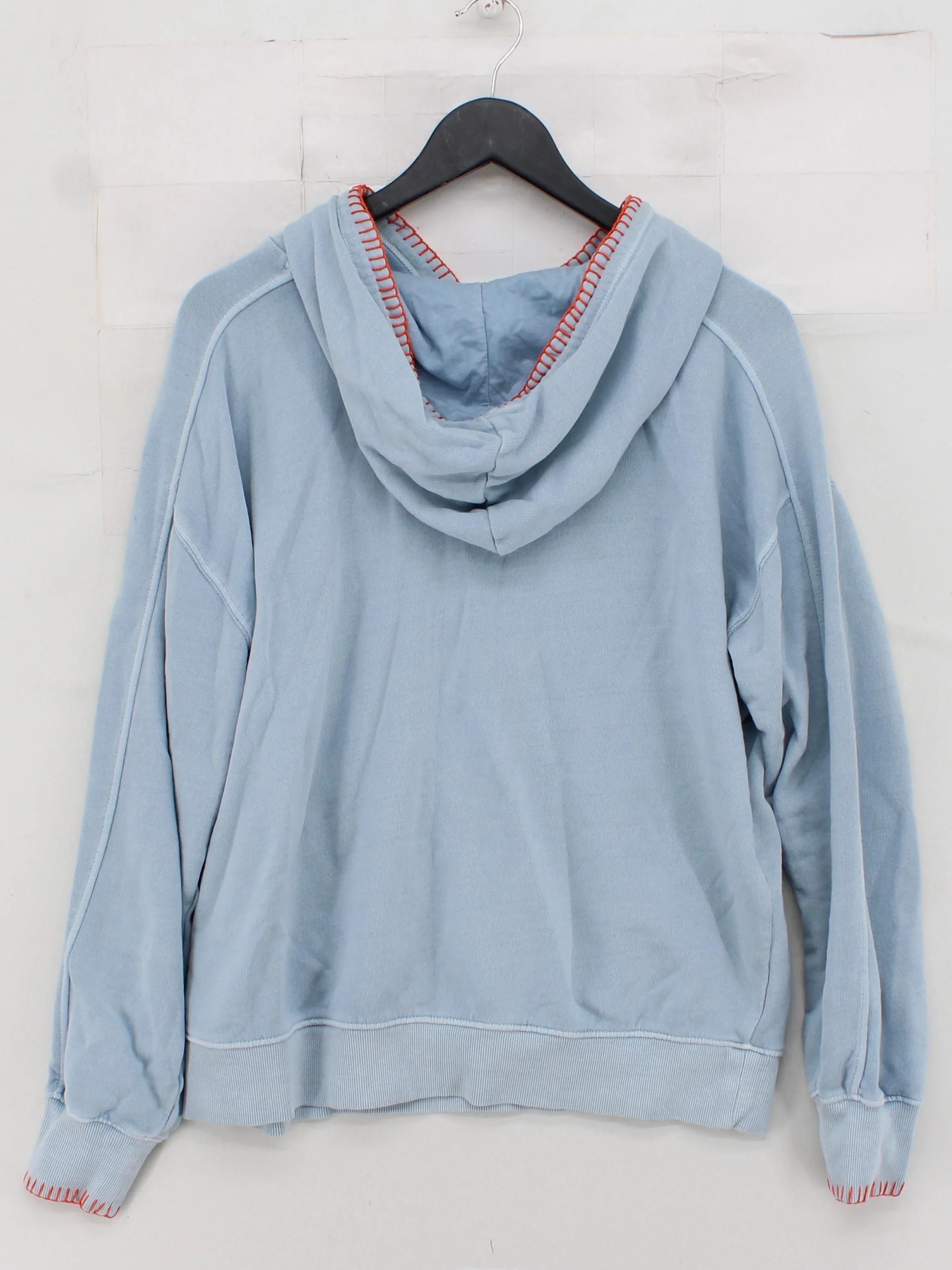 Hush Women's Hoodie M Blue 100% Cotton Pullover - Image 2