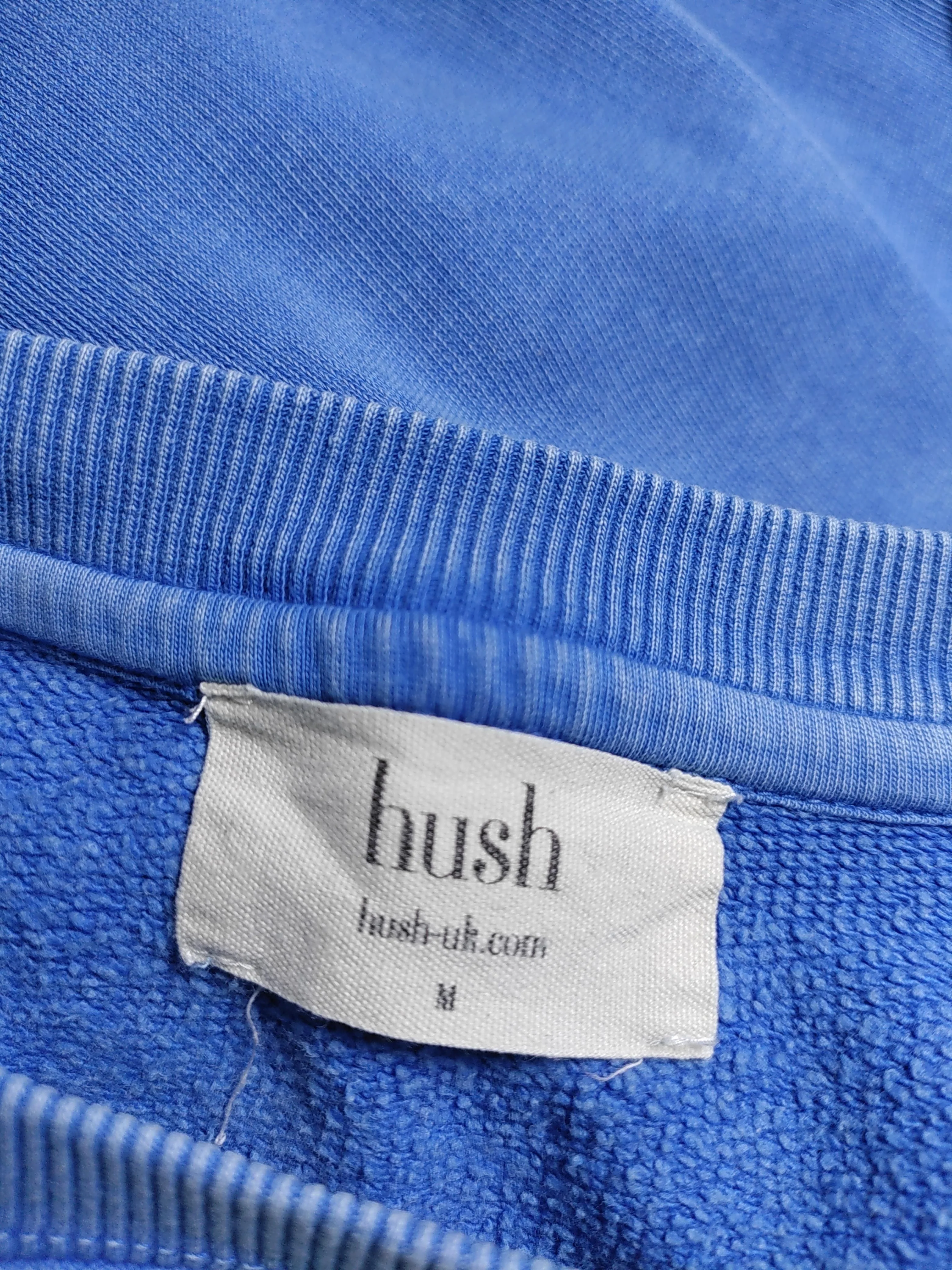 Hush Women's Hoodie M Blue 100% Cotton Pullover - Image 6