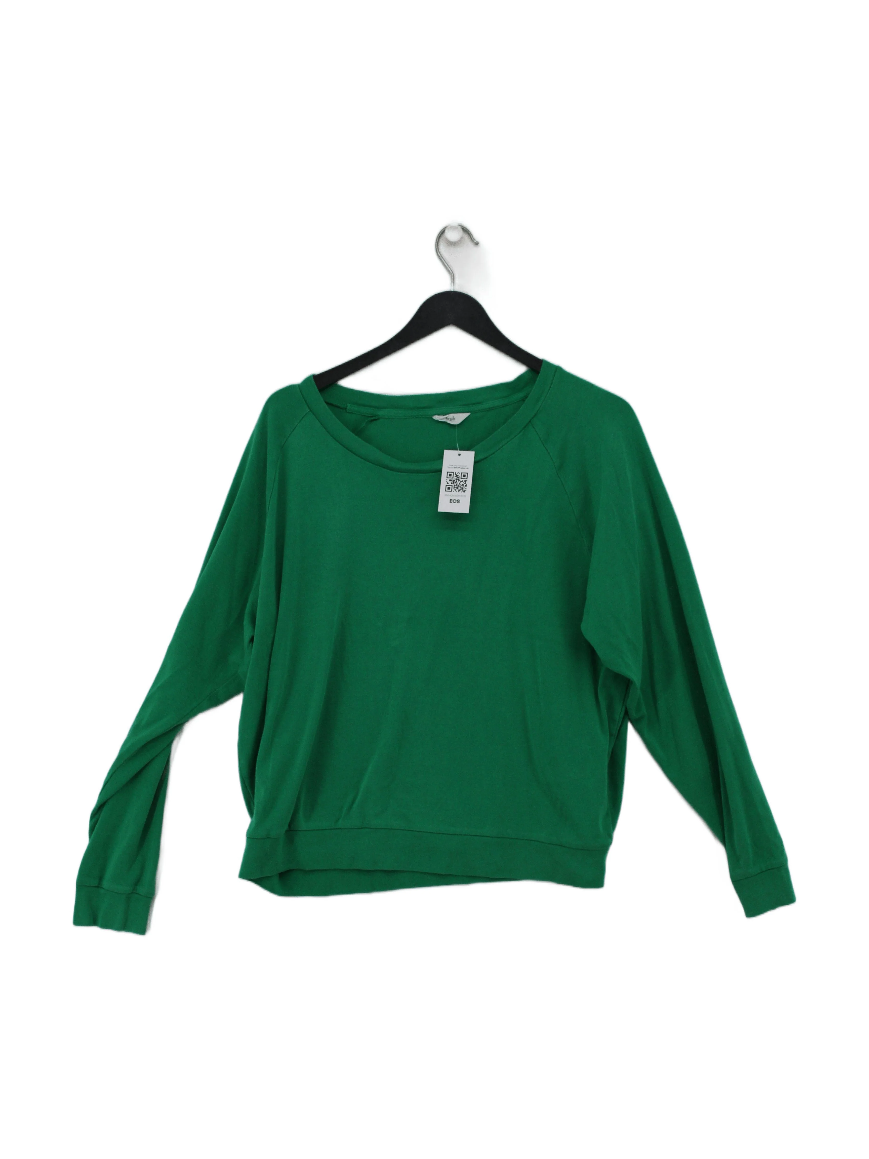 Hush Women's Hoodie M Green 100% Cotton Pullover