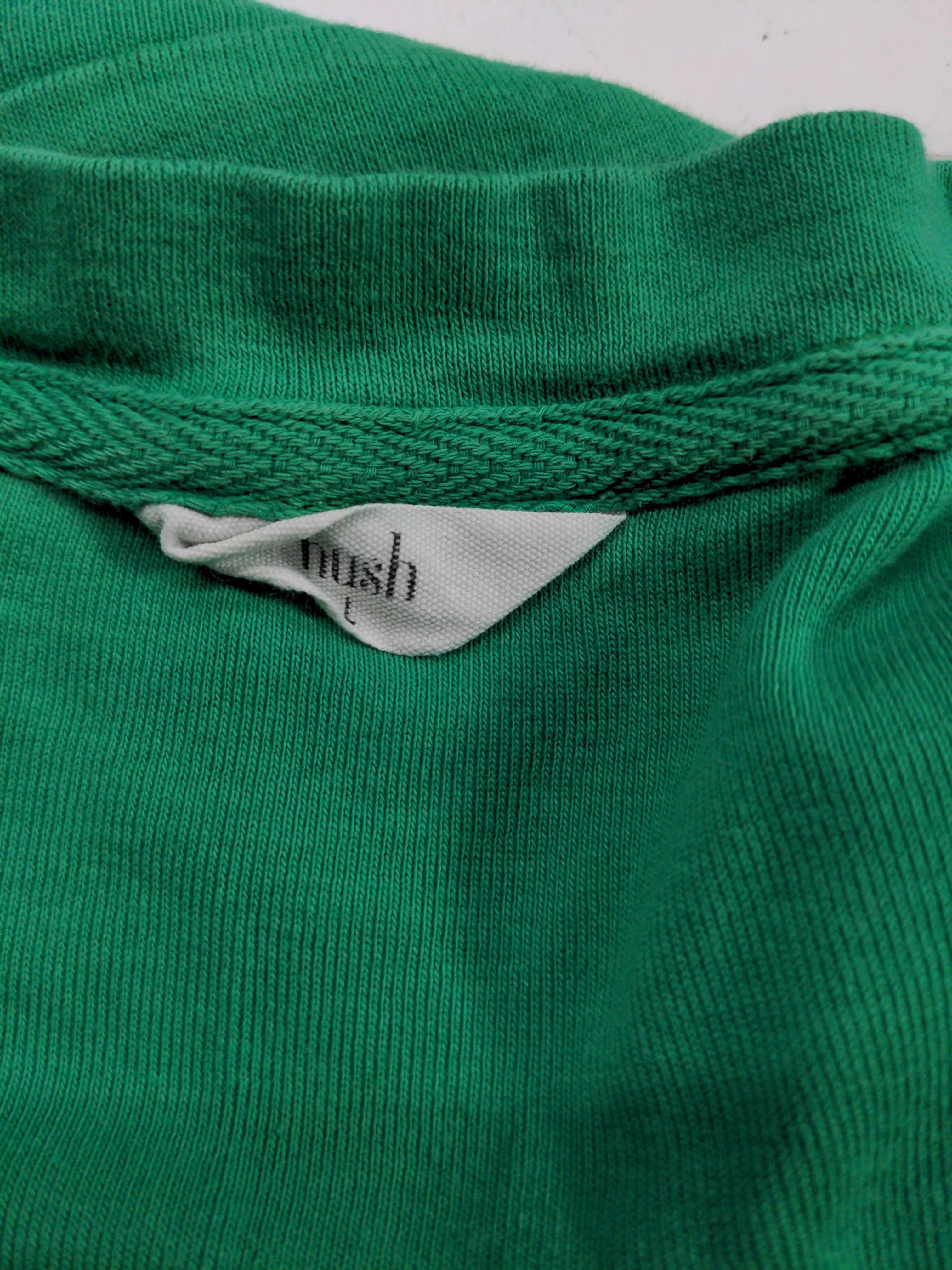 Hush Women's Hoodie M Green 100% Cotton Pullover - Image 5