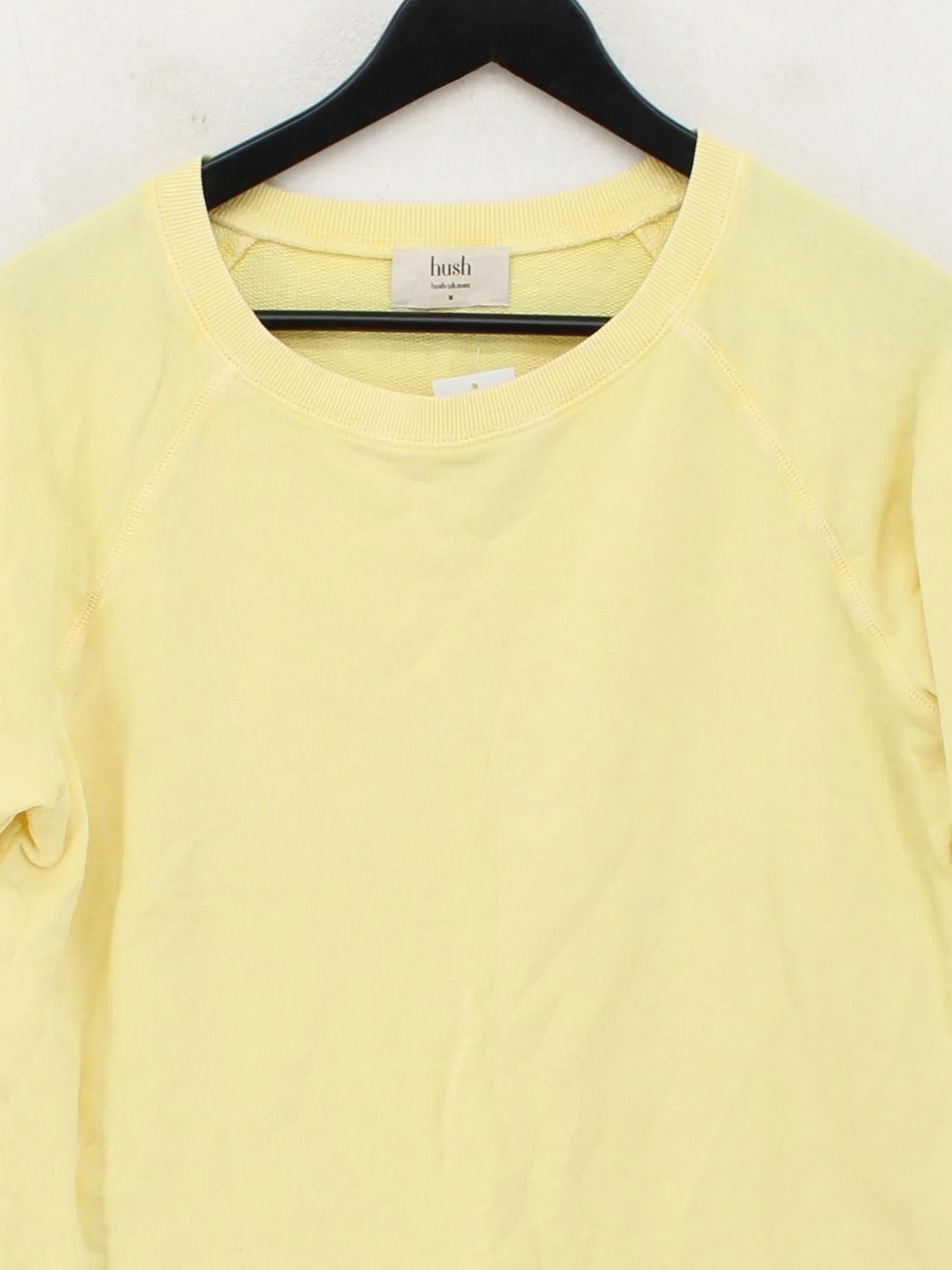 Hush Women's Hoodie M Yellow 100% Cotton Pullover - Image 3