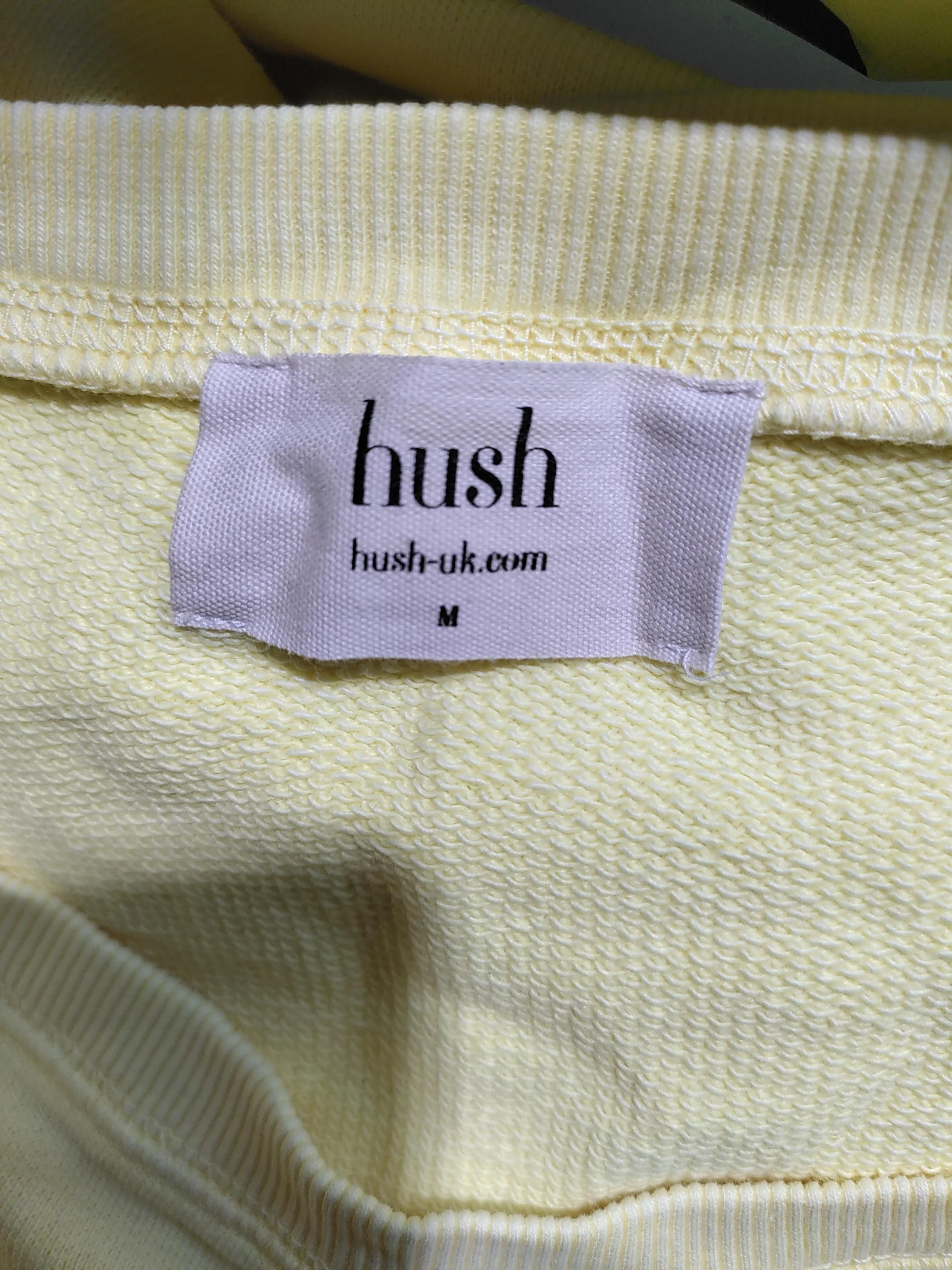 Hush Women's Hoodie M Yellow 100% Cotton Pullover - Image 5