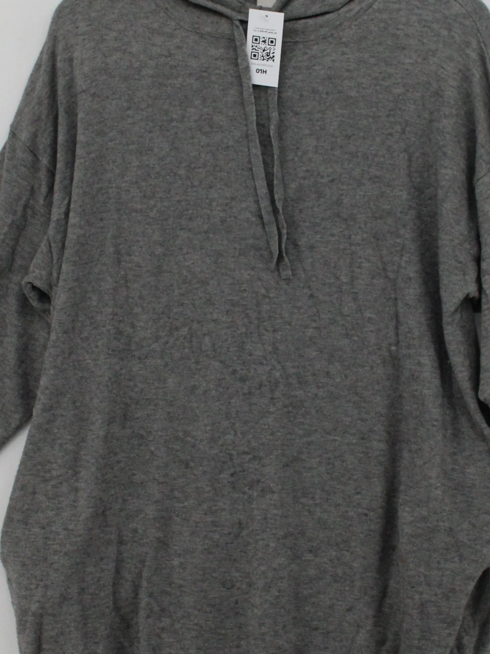Hush Women's Hoodie UK 12 Grey Viscose with Polyester, Nylon Pullover - Image 3