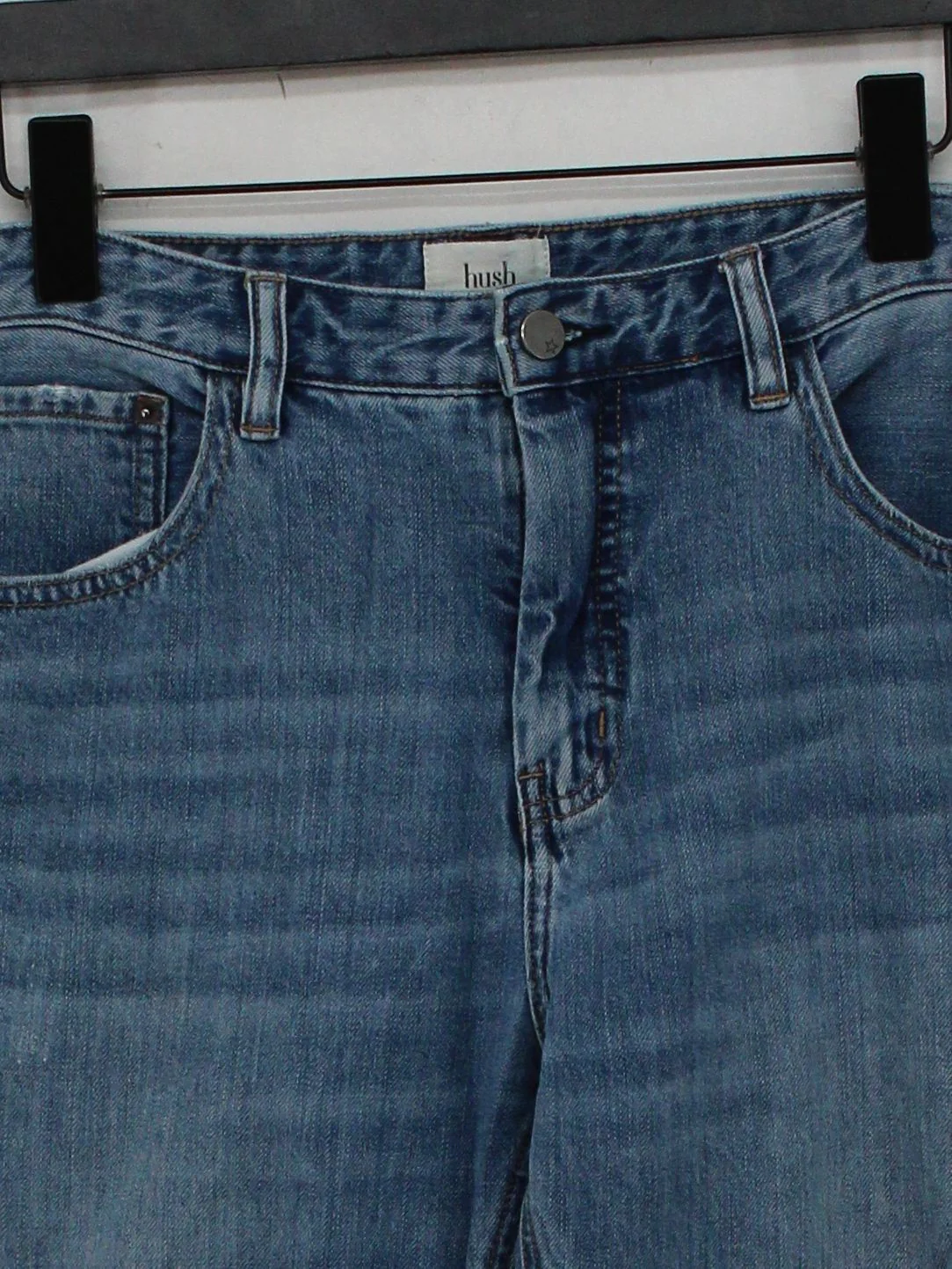 Hush Women's Jeans M Blue 100% Cotton Mom - Image 3