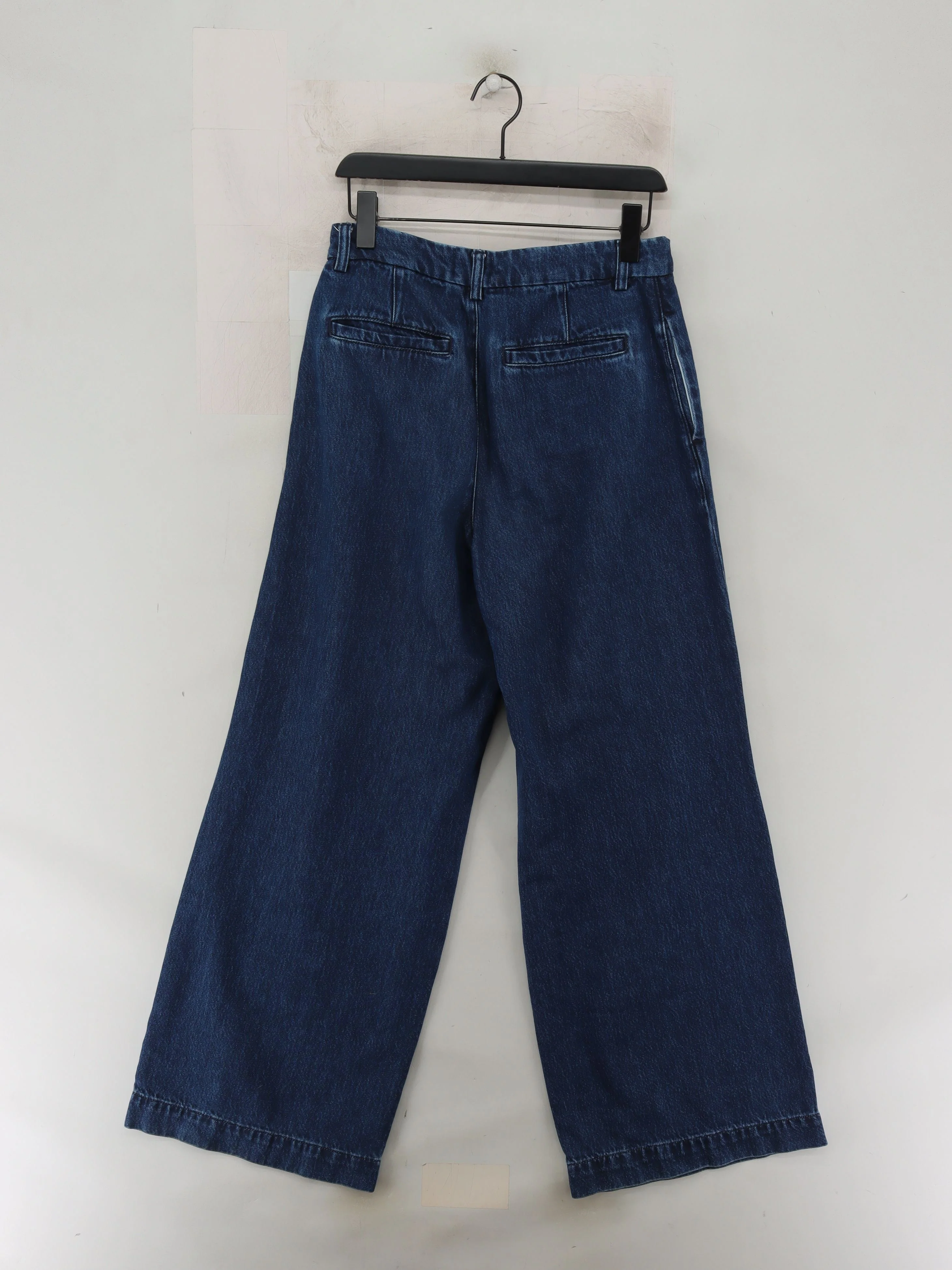Hush Women's Jeans UK 10 Blue Cotton with Lyocell Modal Wide-Leg - Image 2