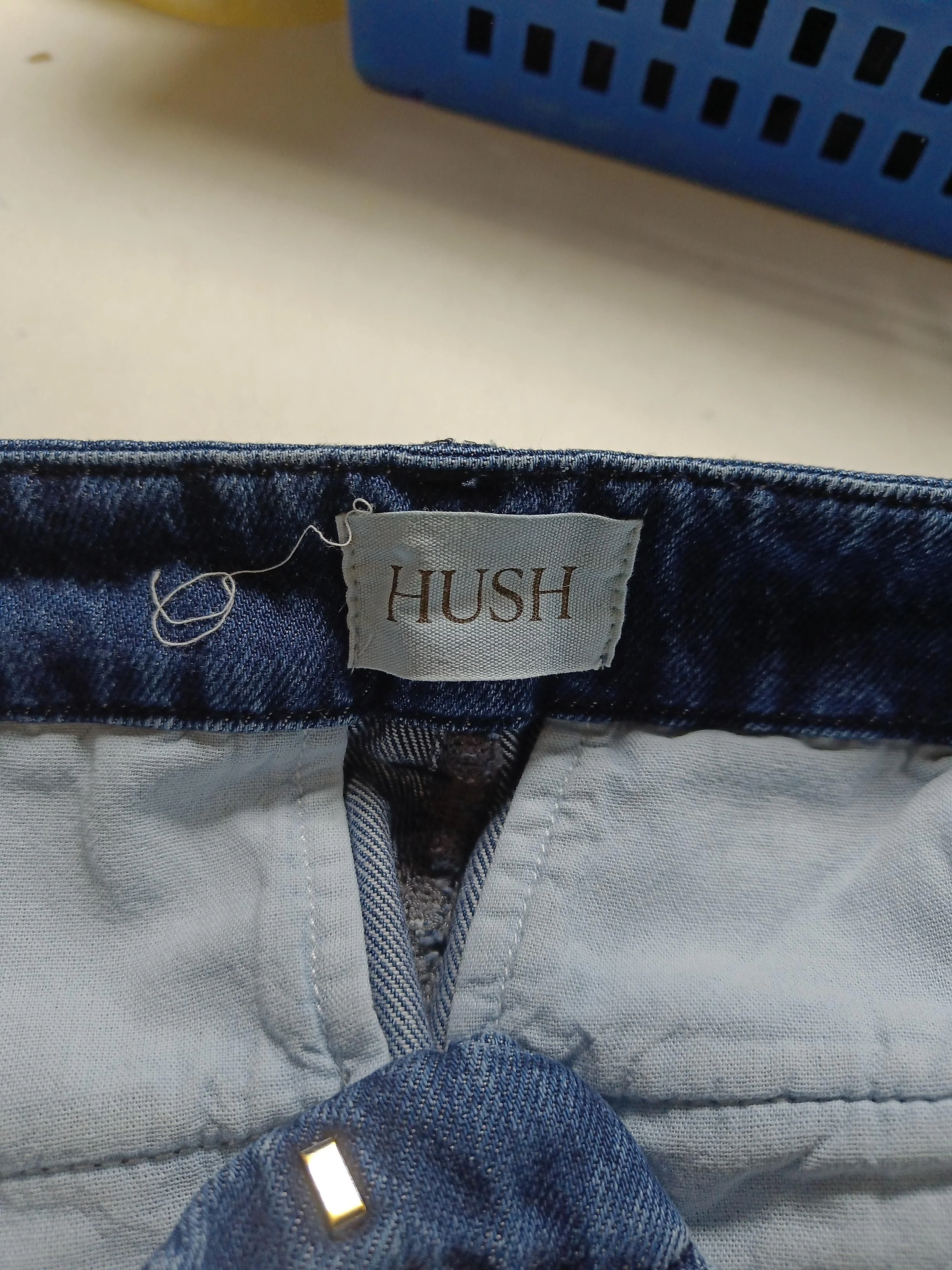 Hush Women's Jeans UK 10 Blue Cotton with Lyocell Modal Wide-Leg - Image 5