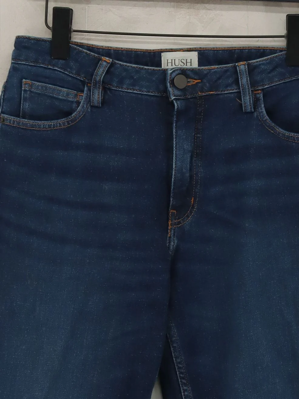 Hush Women's Jeans UK 12 Blue Cotton with Elastane Straight - Image 3
